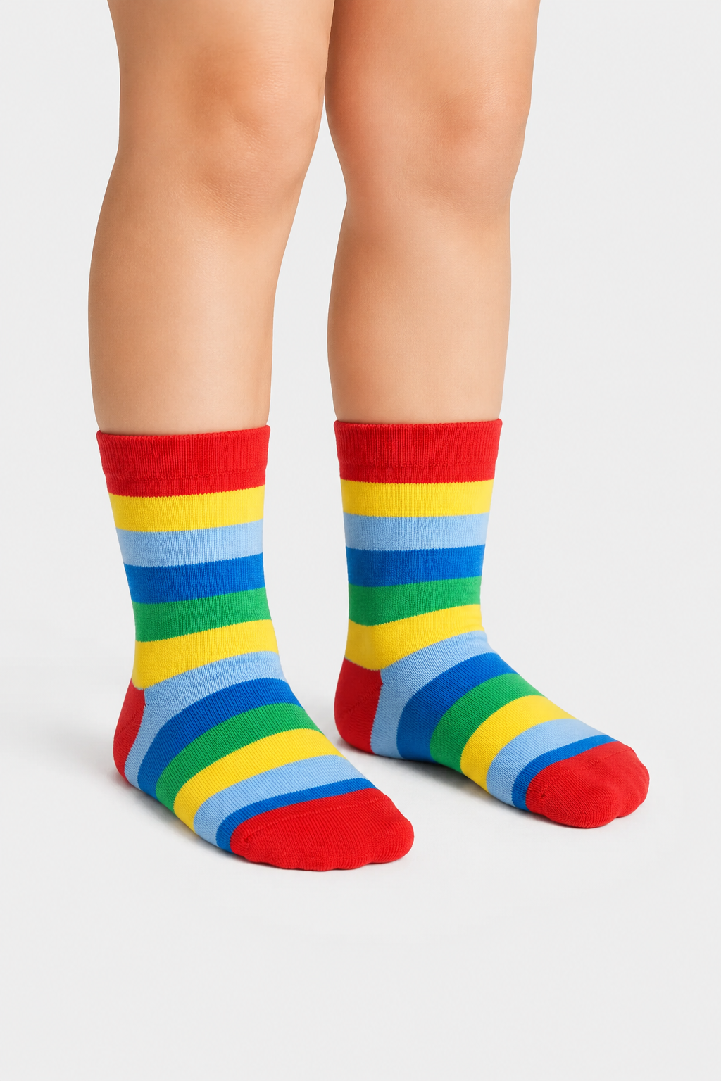 Happy Socks - Kırmızı Çizgi Desenli Çocuk Pamuklu Çorap