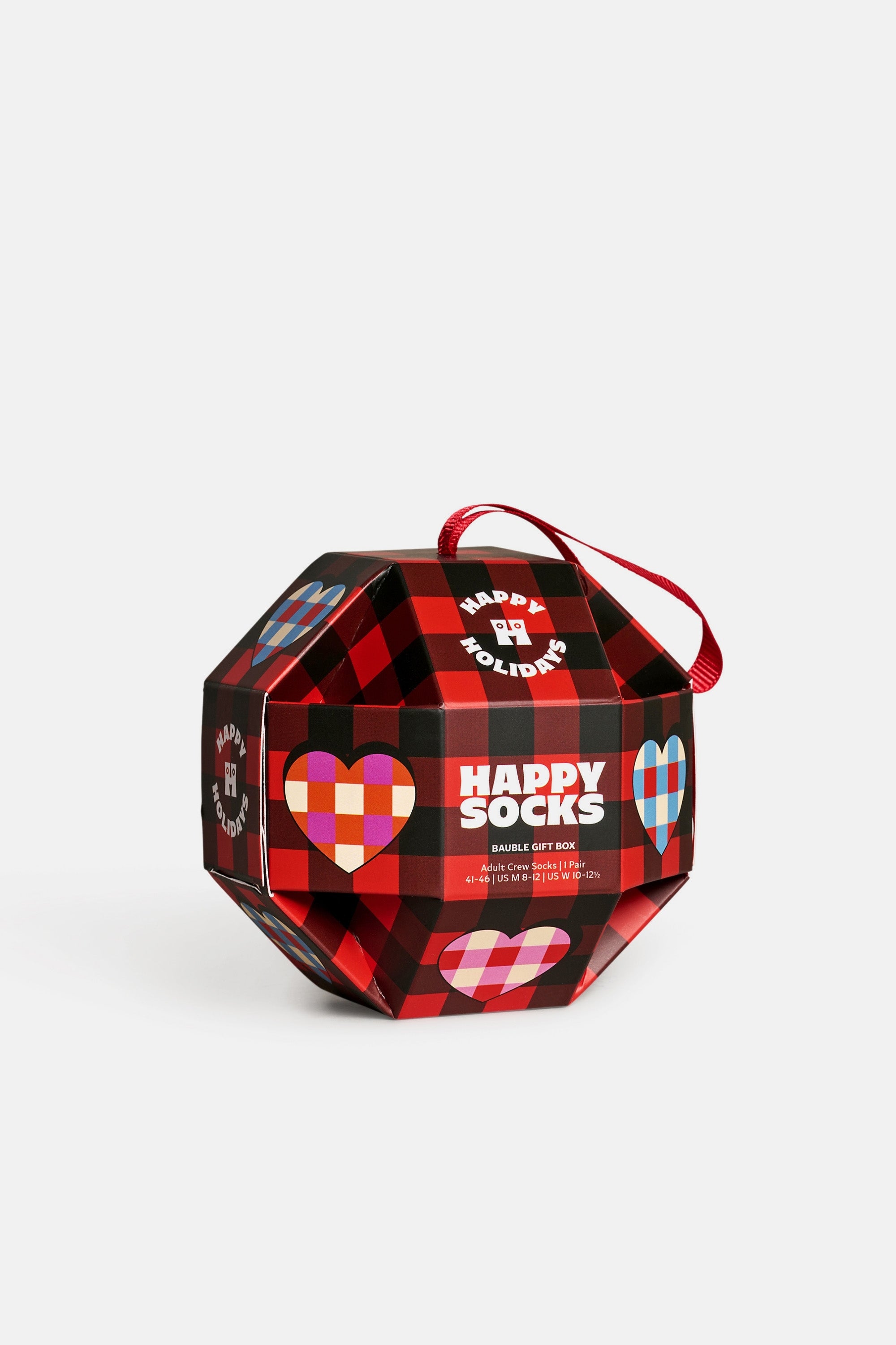 Happy Socks - Erkek Kırmızı Kutlama Temalı Pamuklu Tekli Çorap Seti