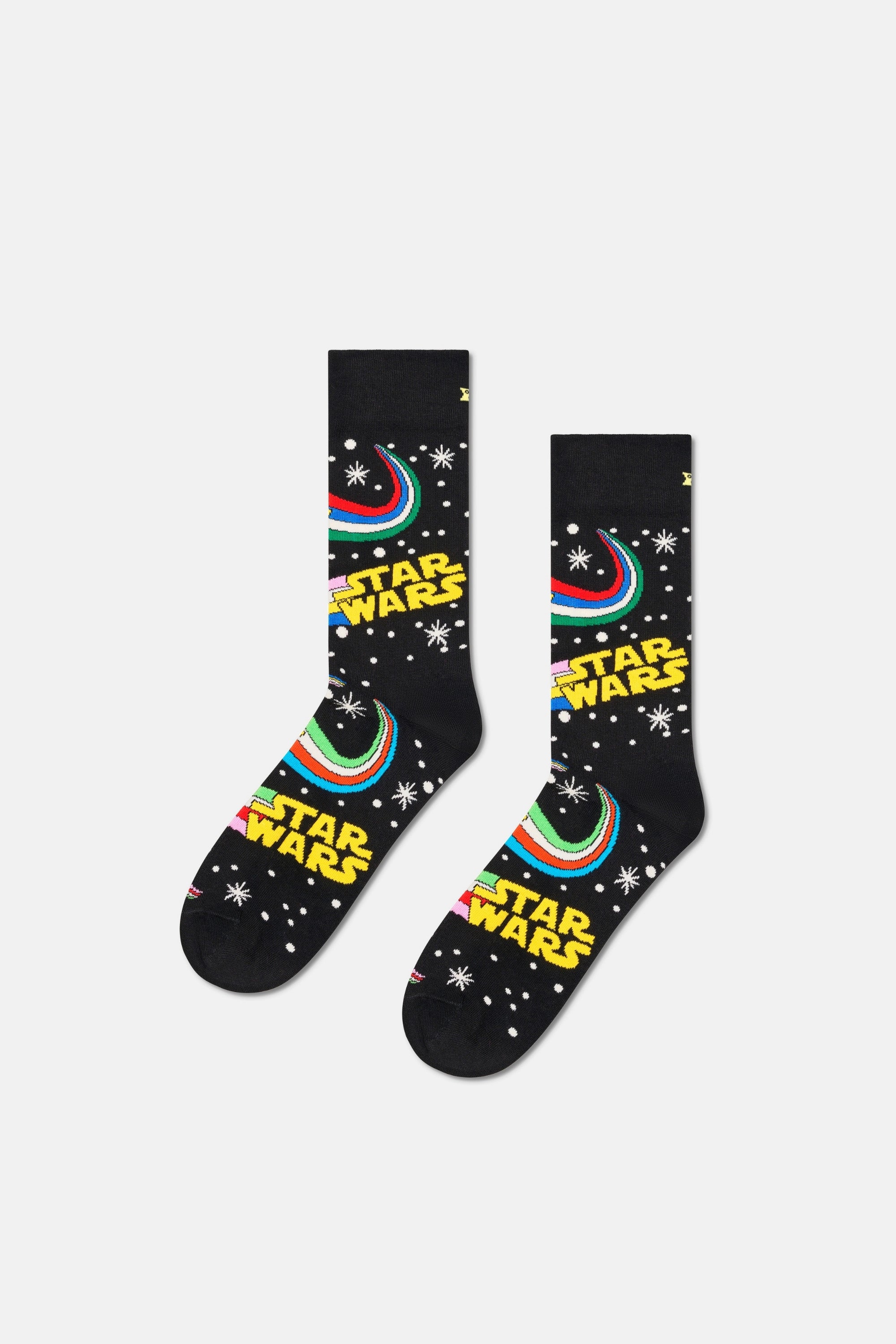 Happy Socks - Erkek Siyah Star Wars Desenli Pamuklu Çorap
