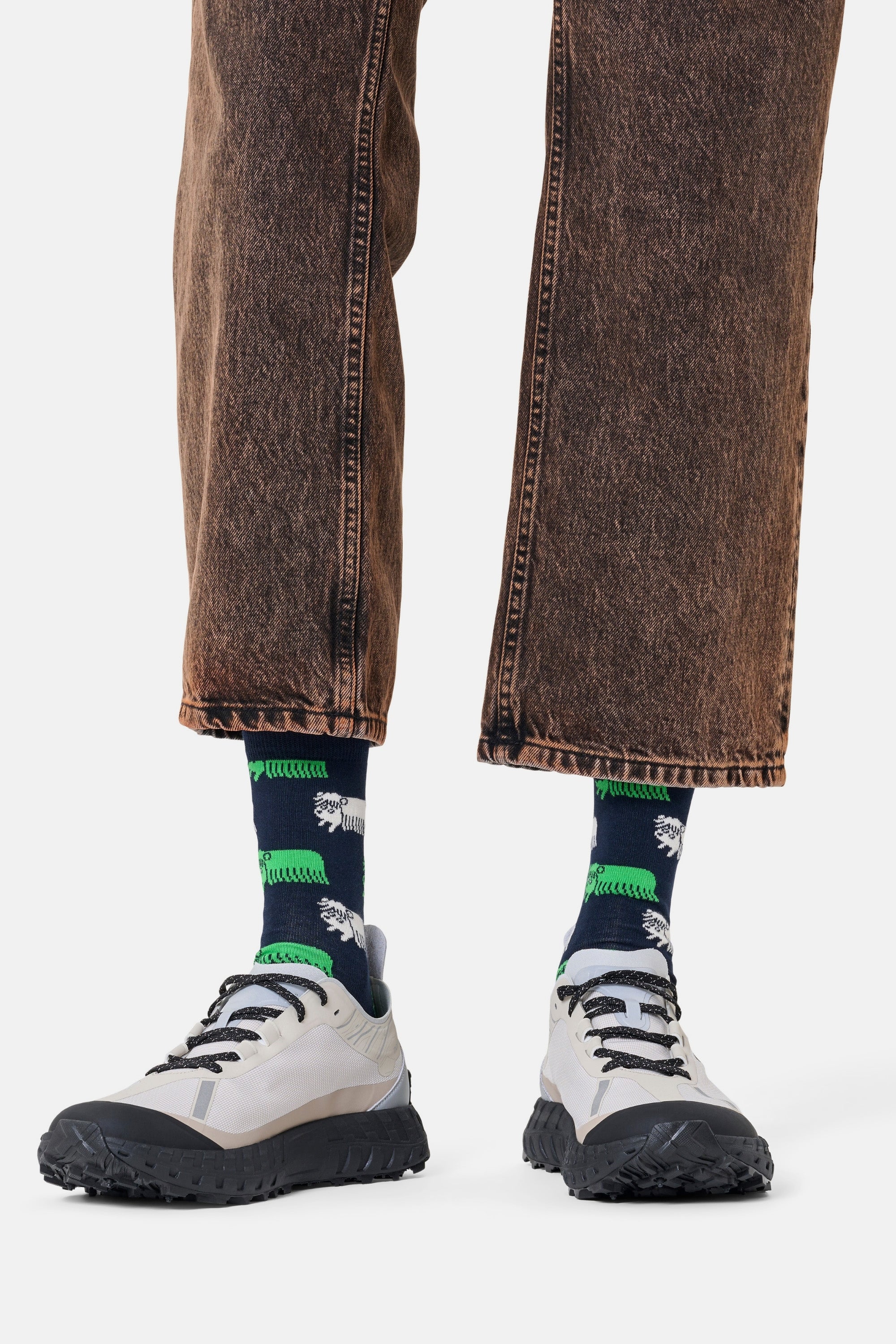 Happy Socks - Erkek Küçük Hayvan Desenli Pamuklu Çorap