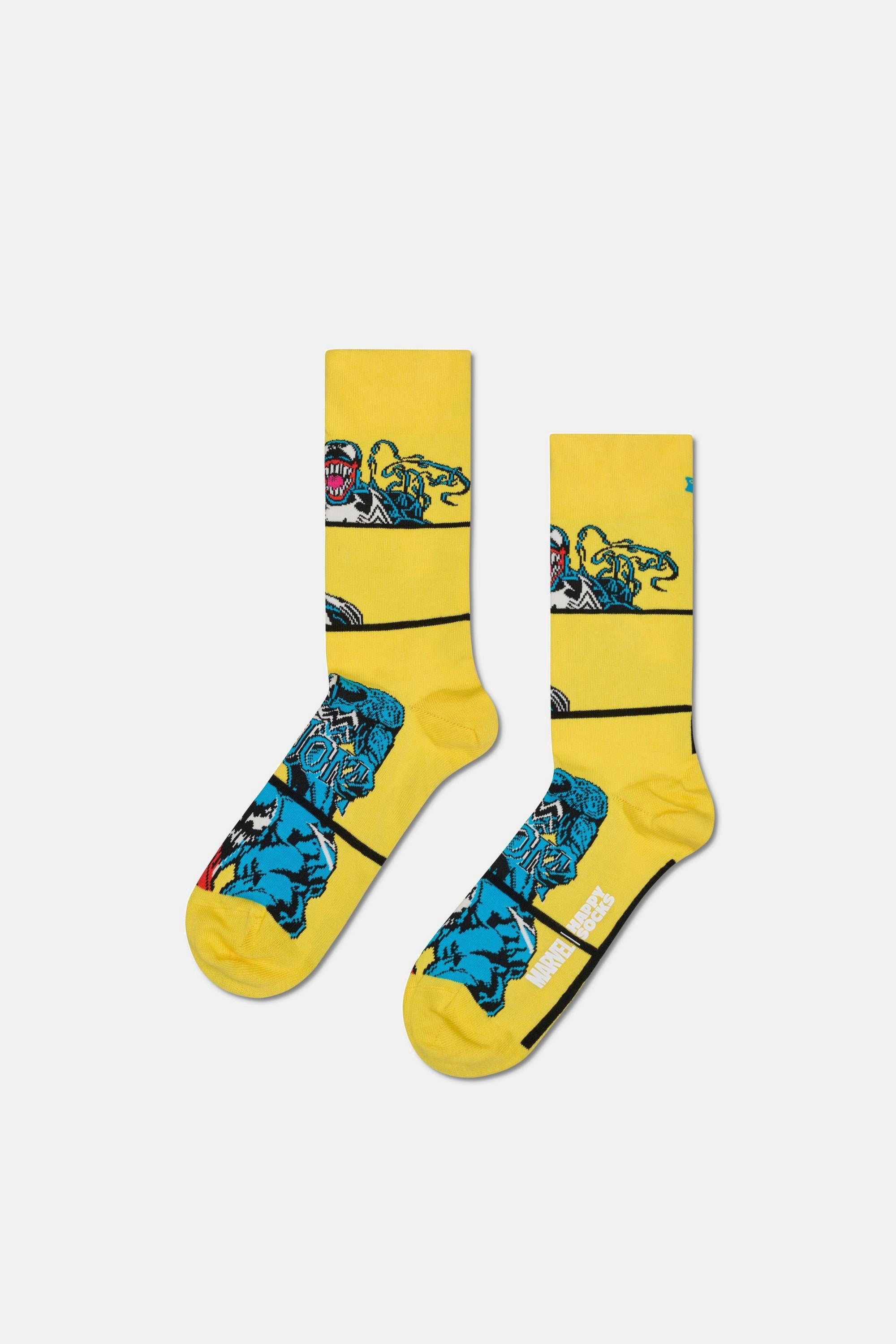 Happy Socks - Erkek Çok Renkli Spıder-Man Desenli 3’lü Çorap Seti