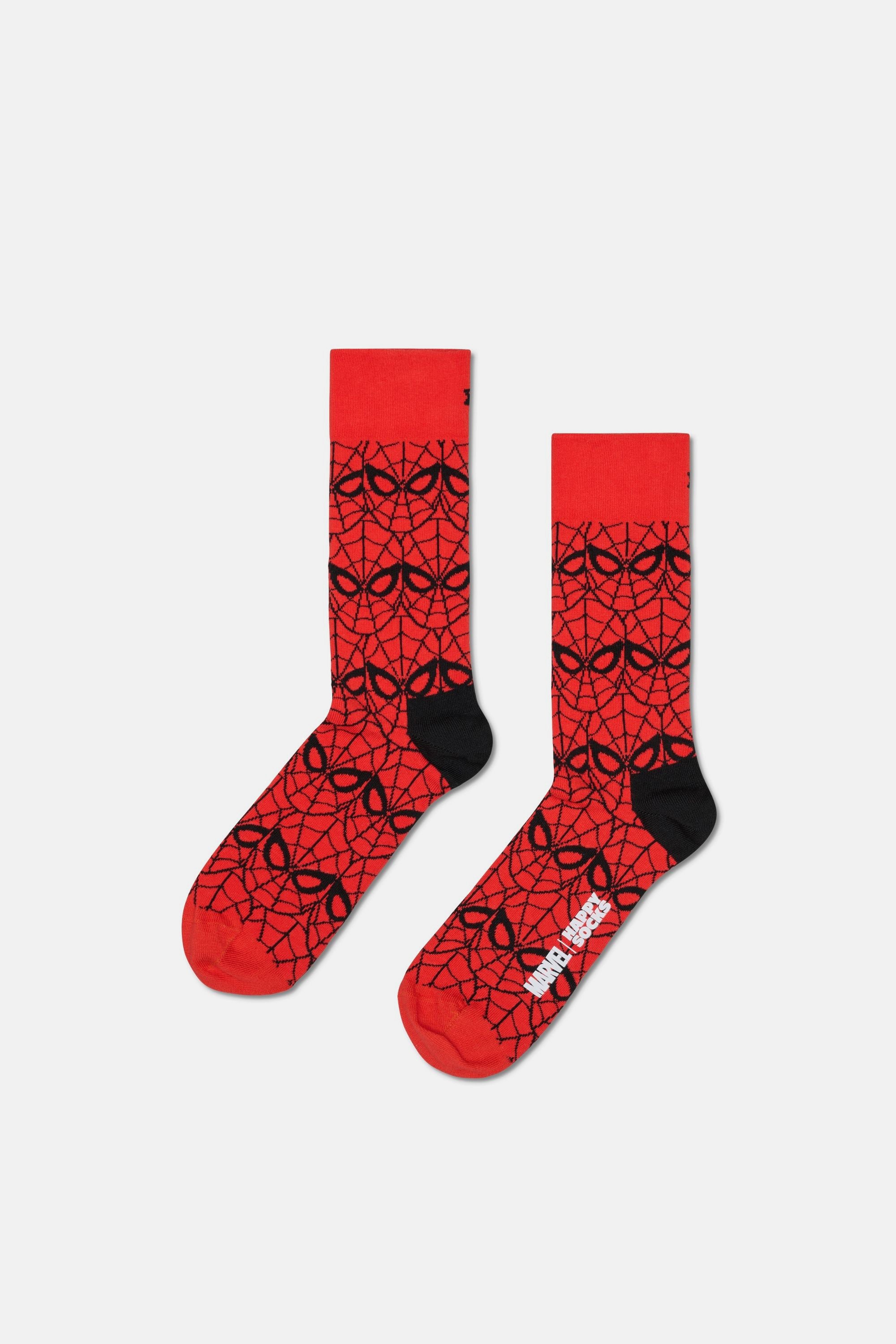Happy Socks - Erkek Çok Renkli Spıder-Man Desenli 3’lü Çorap Seti