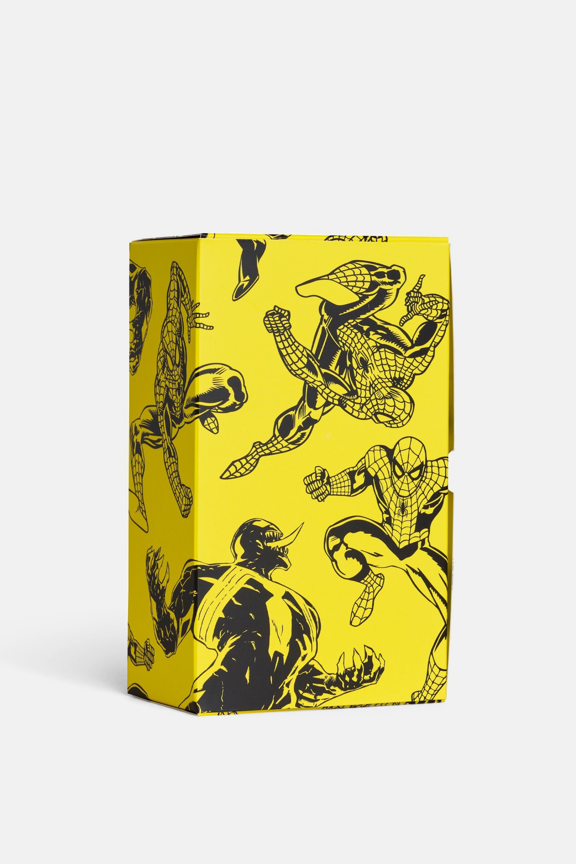 Happy Socks - Erkek Çok Renkli Spıder-Man Desenli 3’lü Çorap Seti