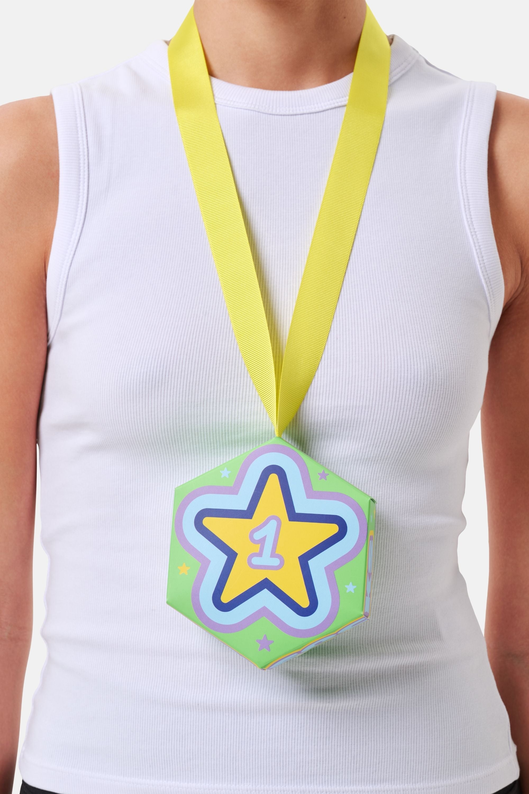 Happy Socks - Yeşil Yıldız Desenli 1'li Pamuklu Çorap Seti