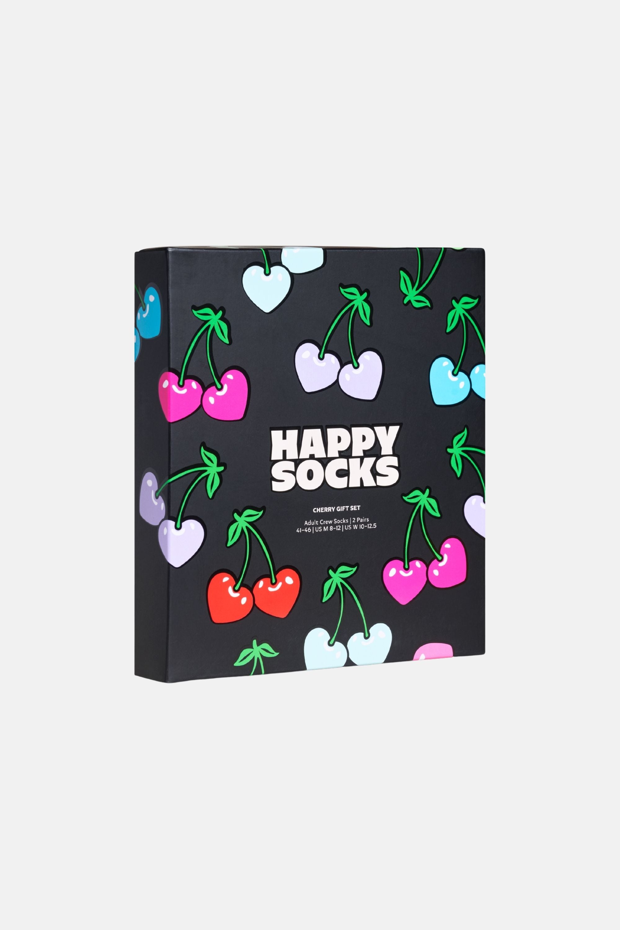 Happy Socks - Çok Renkli Kiraz Desenli 2'li Pamuklu Çorap Seti