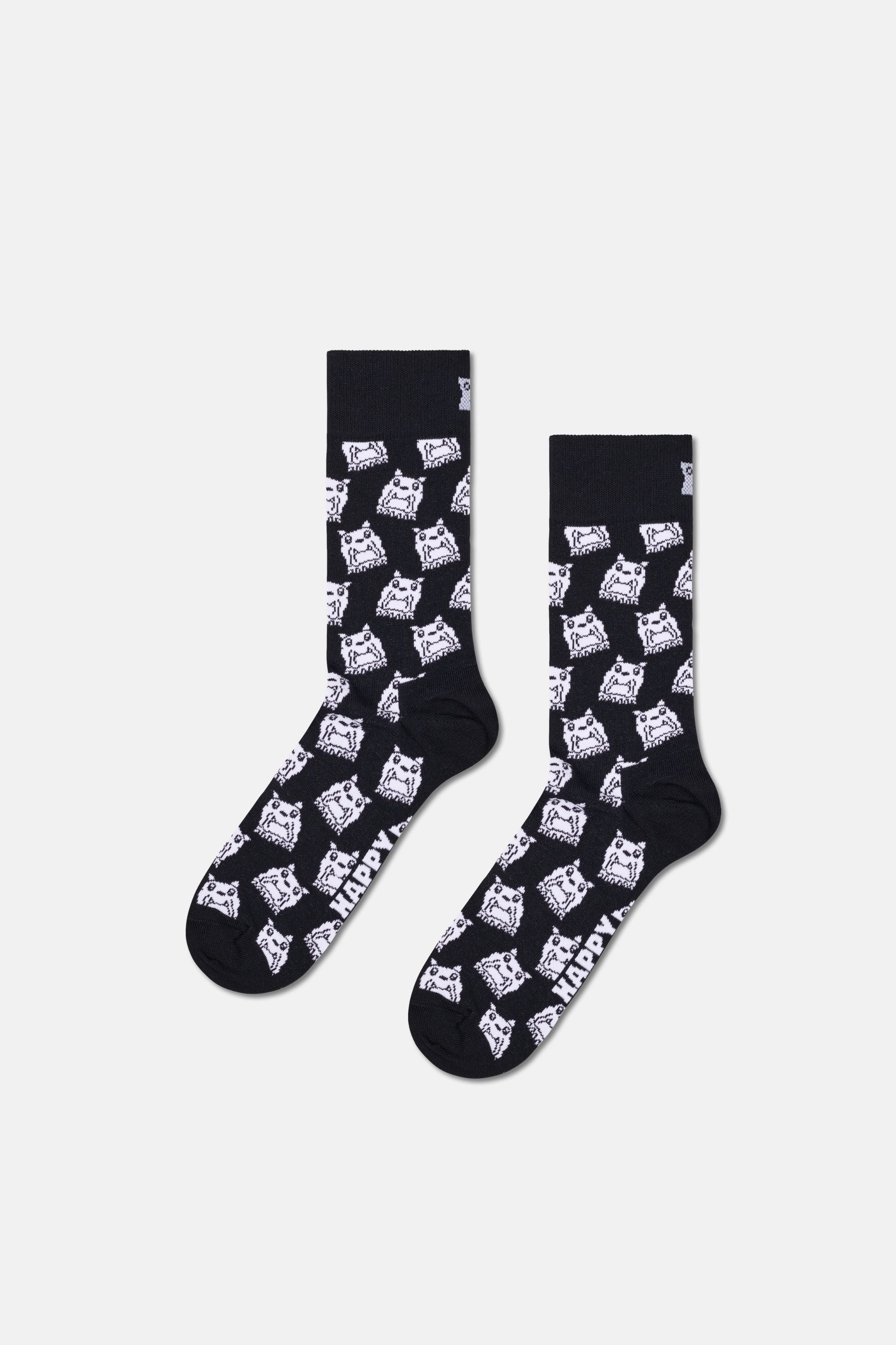 Happy Socks - Çok Renkli Kedi ve Köpek Desenli 2'li Pamuklu Çorap Seti