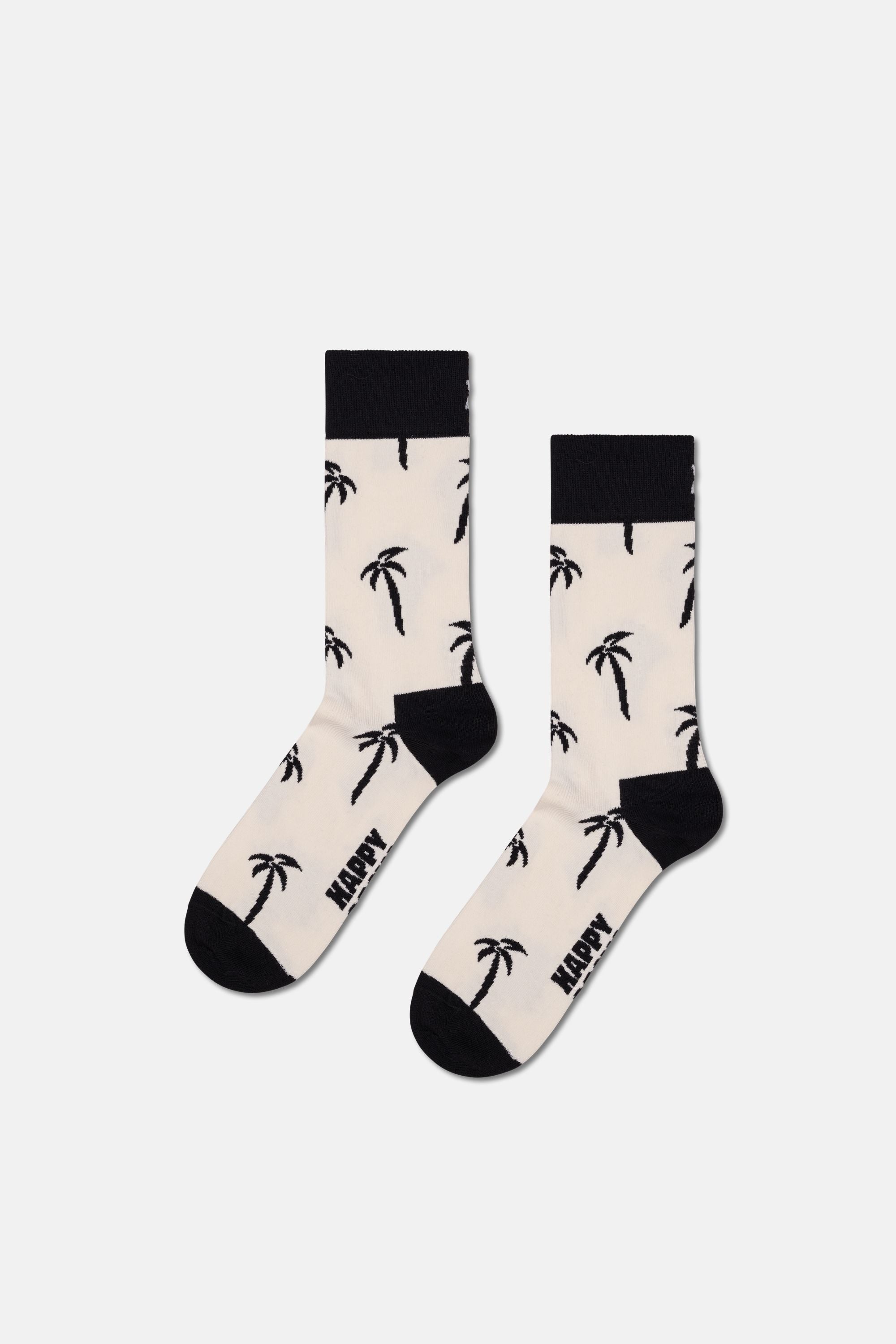 Happy Socks - Çok Renkli Palmiye Desenli 4'lü Pamuklu Çorap Seti