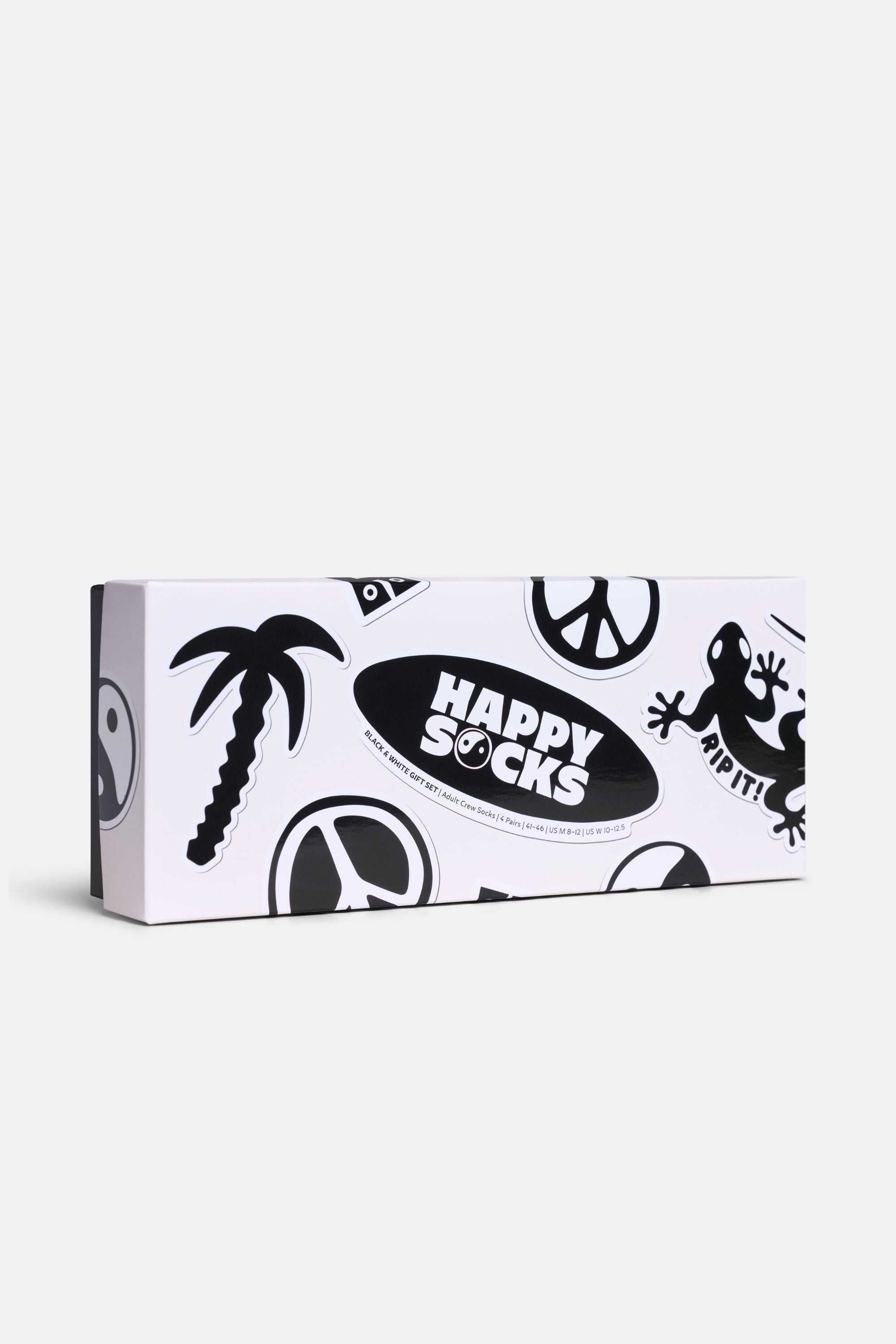 Happy Socks - Çok Renkli Palmiye Desenli 4'lü Pamuklu Çorap Seti