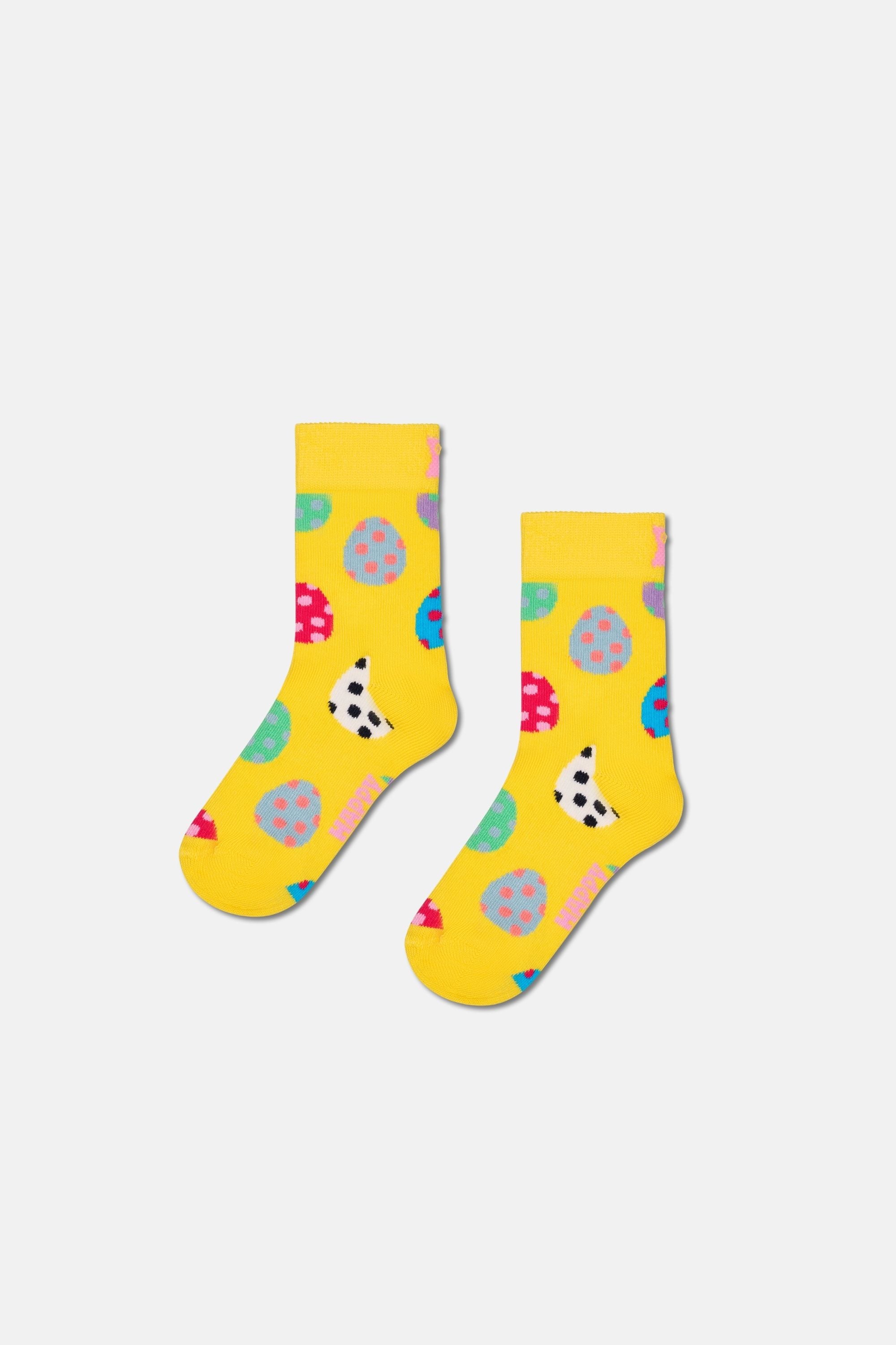 Happy Socks - Çocuk Çok Renkli Tavşan Desenli 3'lü Pamuklu Çorap Seti