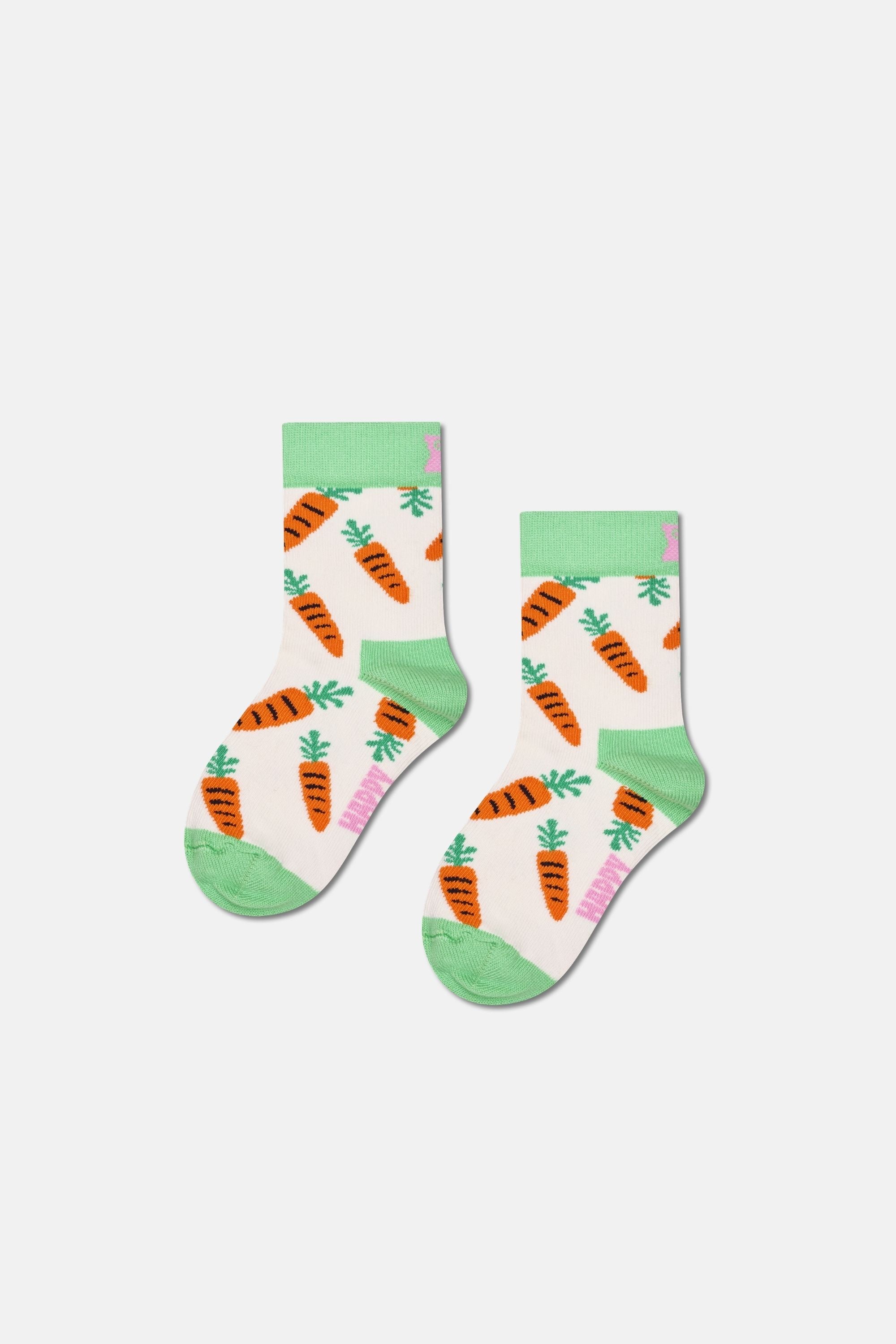 Happy Socks - Çocuk Çok Renkli Tavşan Desenli 3'lü Pamuklu Çorap Seti