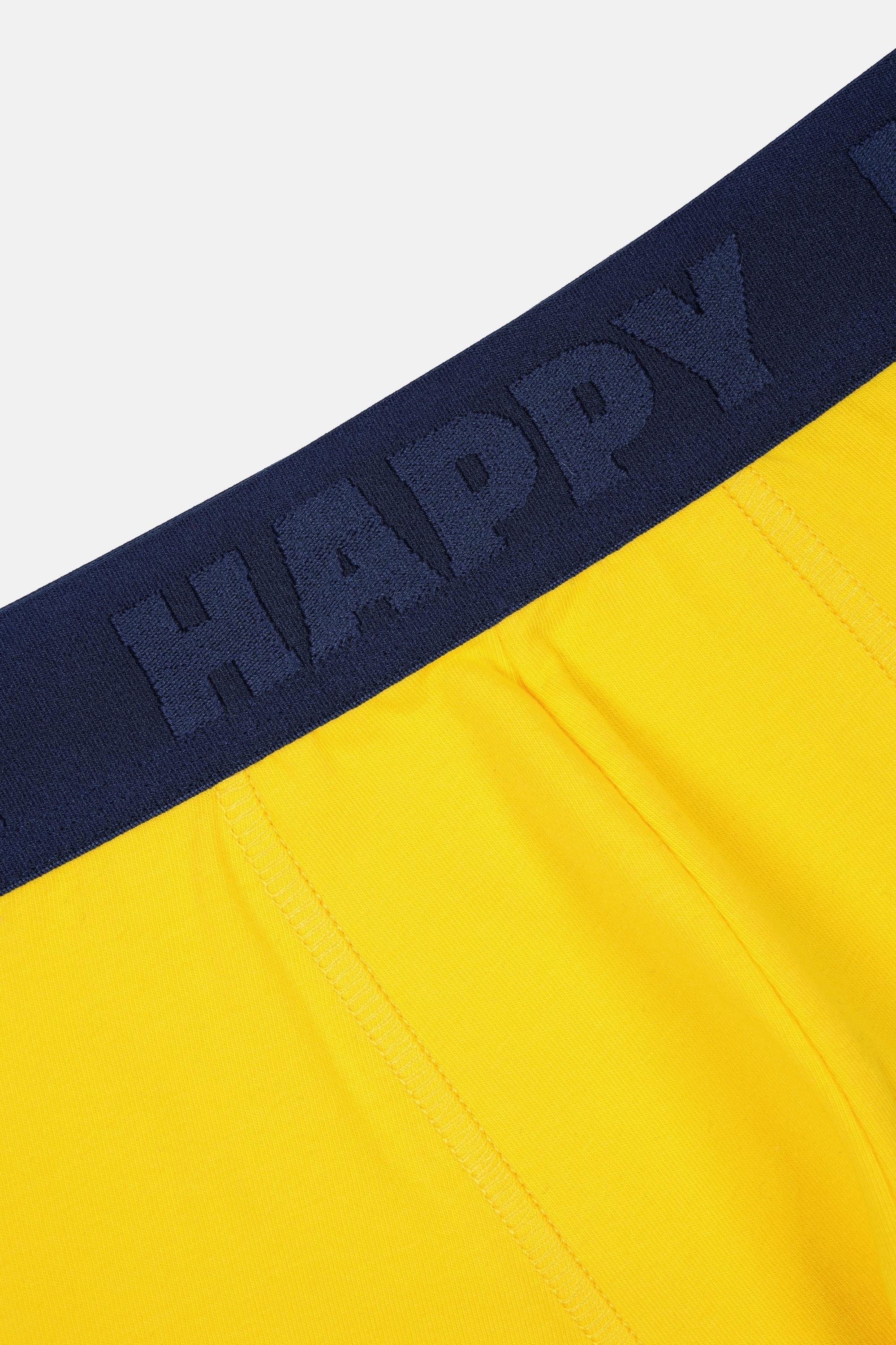 Happy Socks -  Erkek Sarı Turşu Desenli Boxer