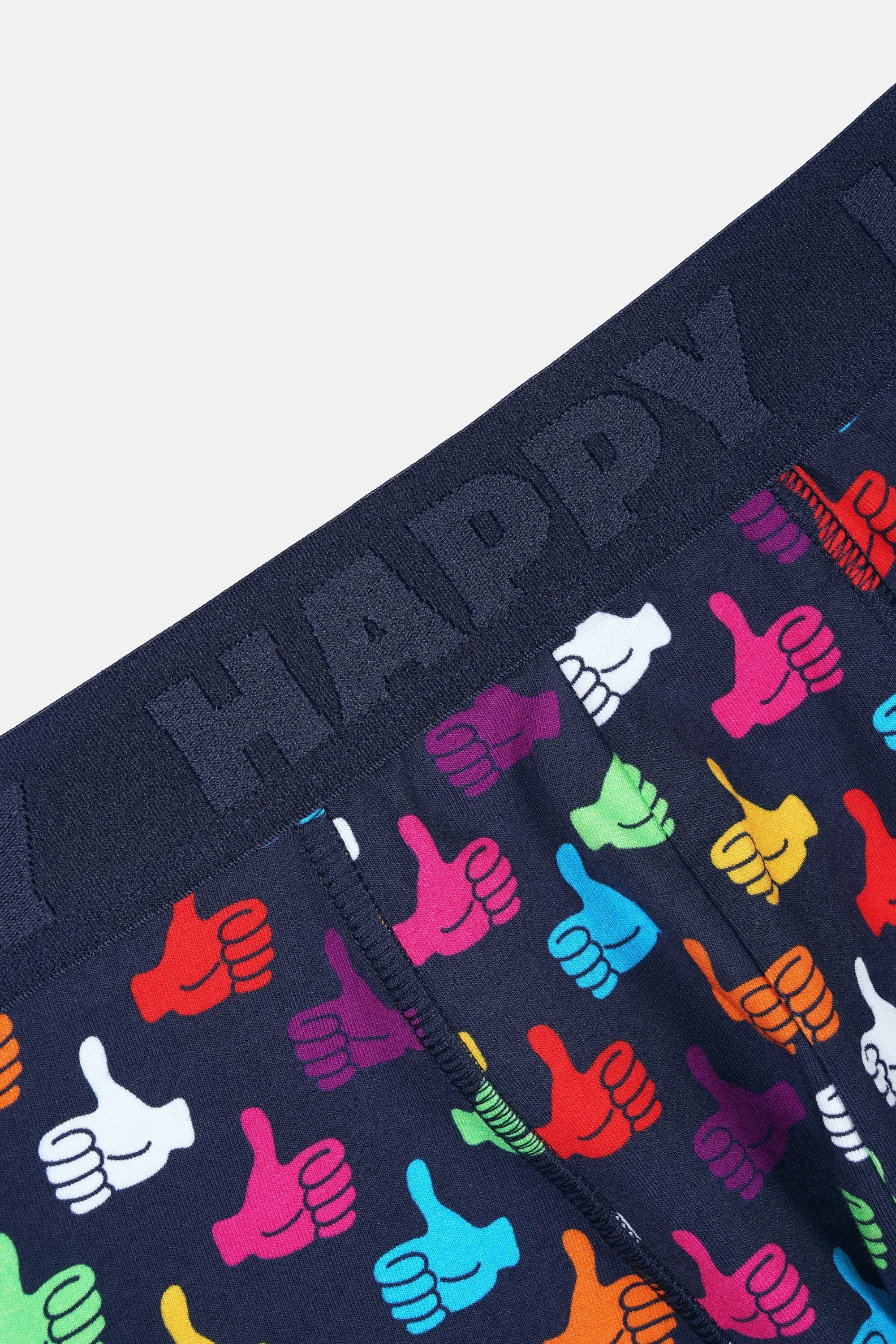 Happy Socks -  Erkek Çok Renkli Karışık Desenli 3'lü Boxer Seti