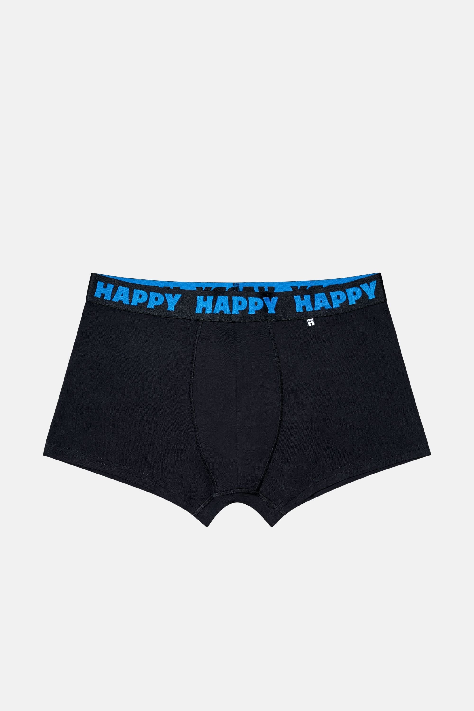Happy Socks -  Erkek Siyah Karışık Desenli 3'lü Boxer Seti