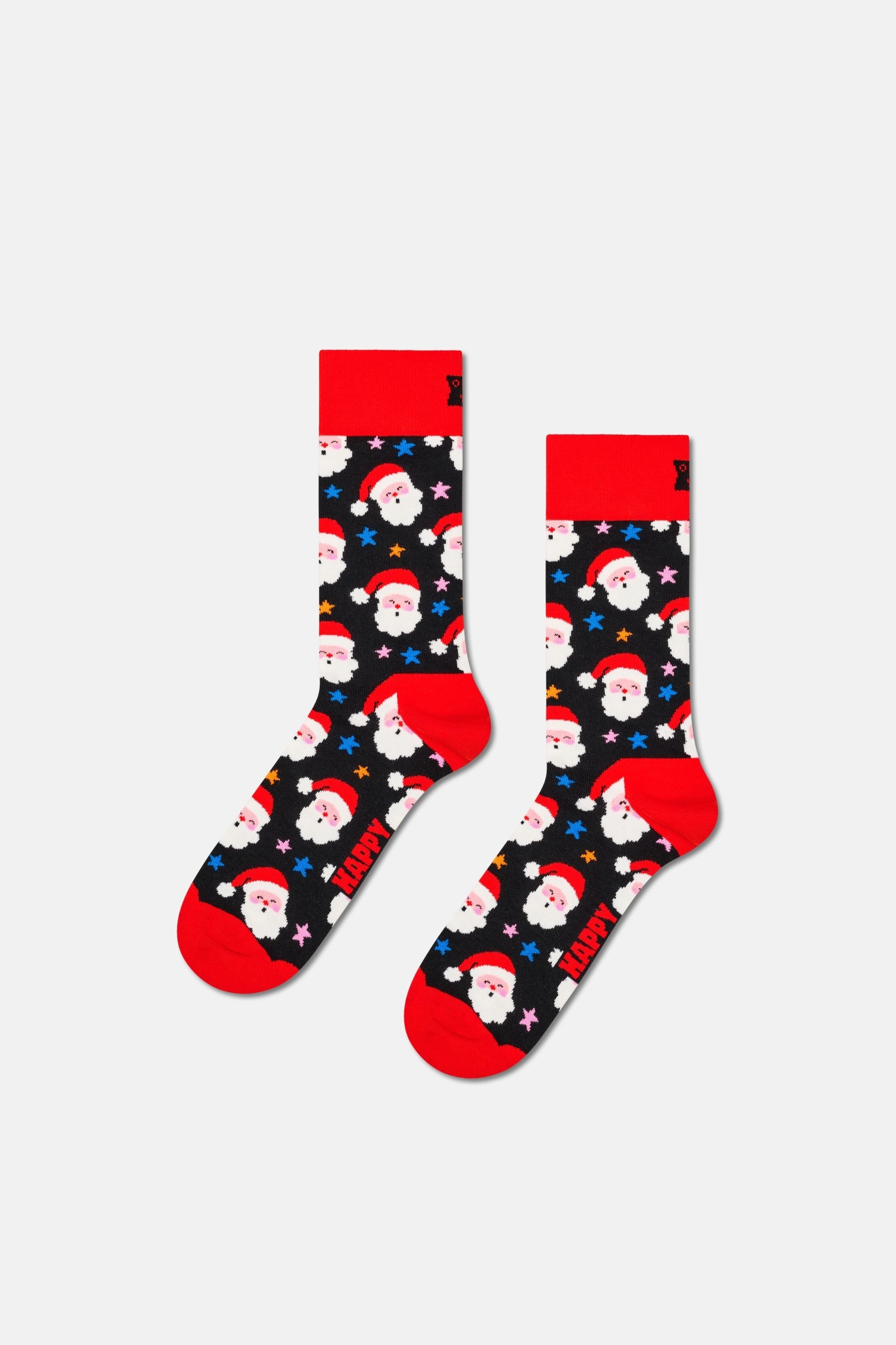 Happy Socks - Kırmızı Kutlama Desenli 2'li Pamuklu Çorap Seti