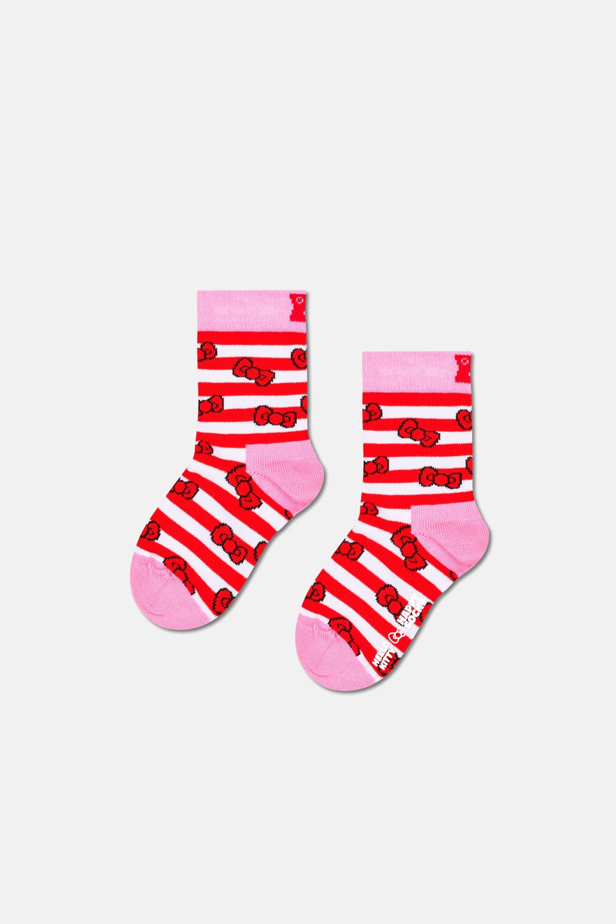 Happy Socks - Çocuk Pembe Hello-Kıtty Desenli Pamuklu Çorap