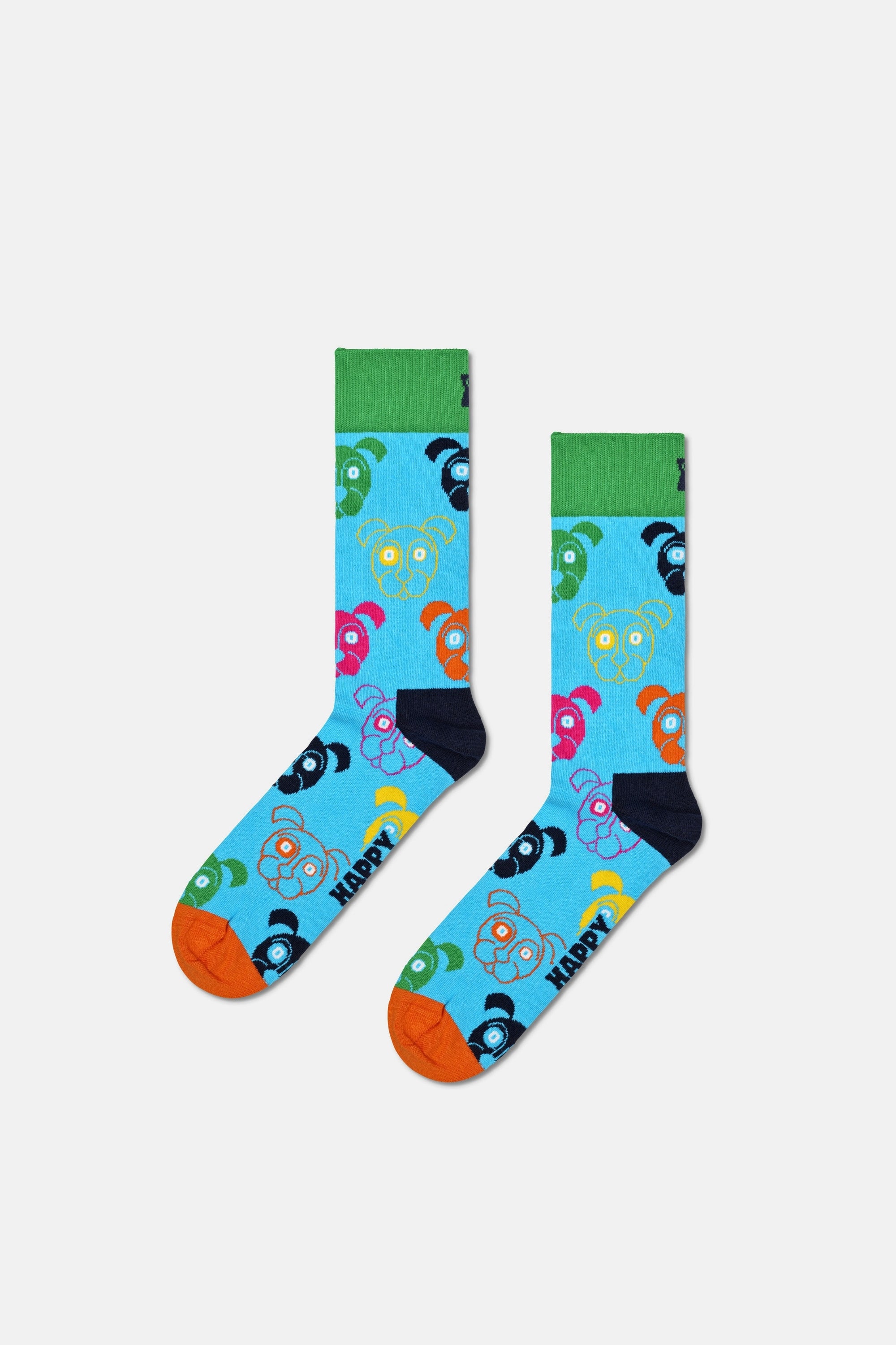 Happy Socks - Unısex Köpek Desenli Pamuklu 3’lü Çorap Seti