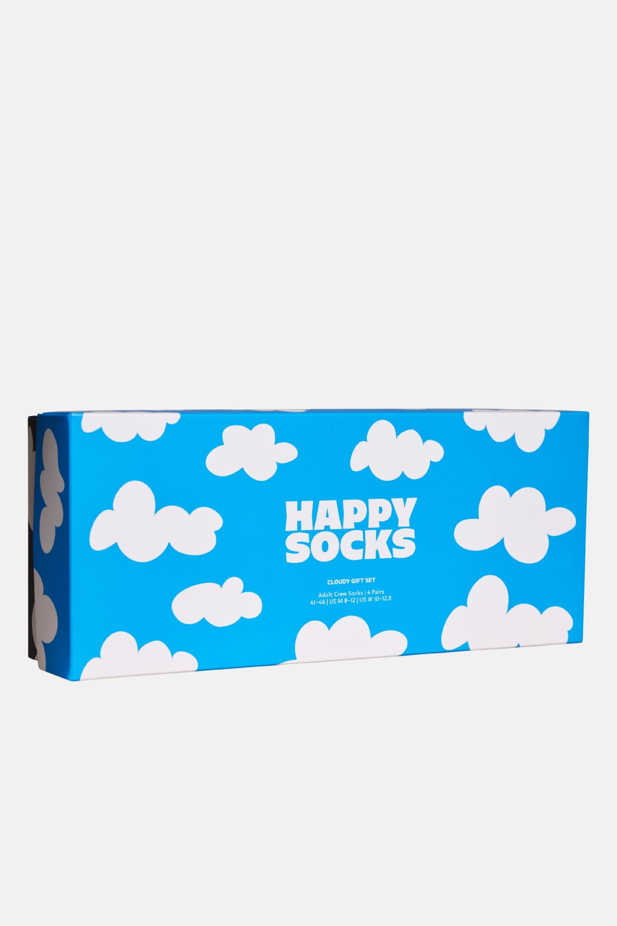 Happy Socks - Açık Mavi 4Lü Bulut Desenli Pamuklu Çorap Seti