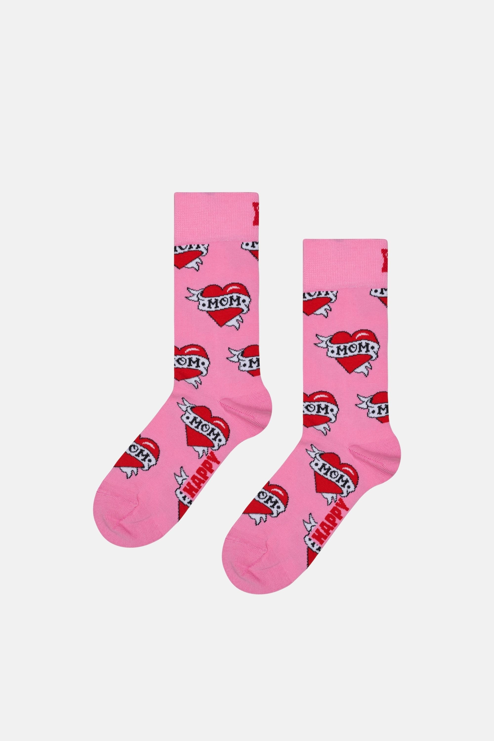 Happy Socks - Kadın Çok Renkli Anneler Günü Temalı 2'li Çorap Hediye Seti