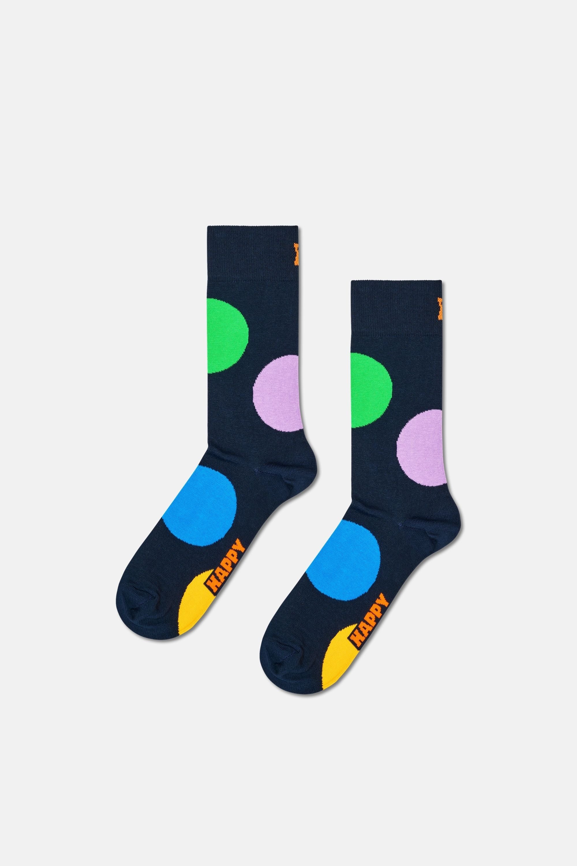 Happy Socks - Çok Renkli Geometrik Desenli 4Lü Pamuklu Çorap Seti