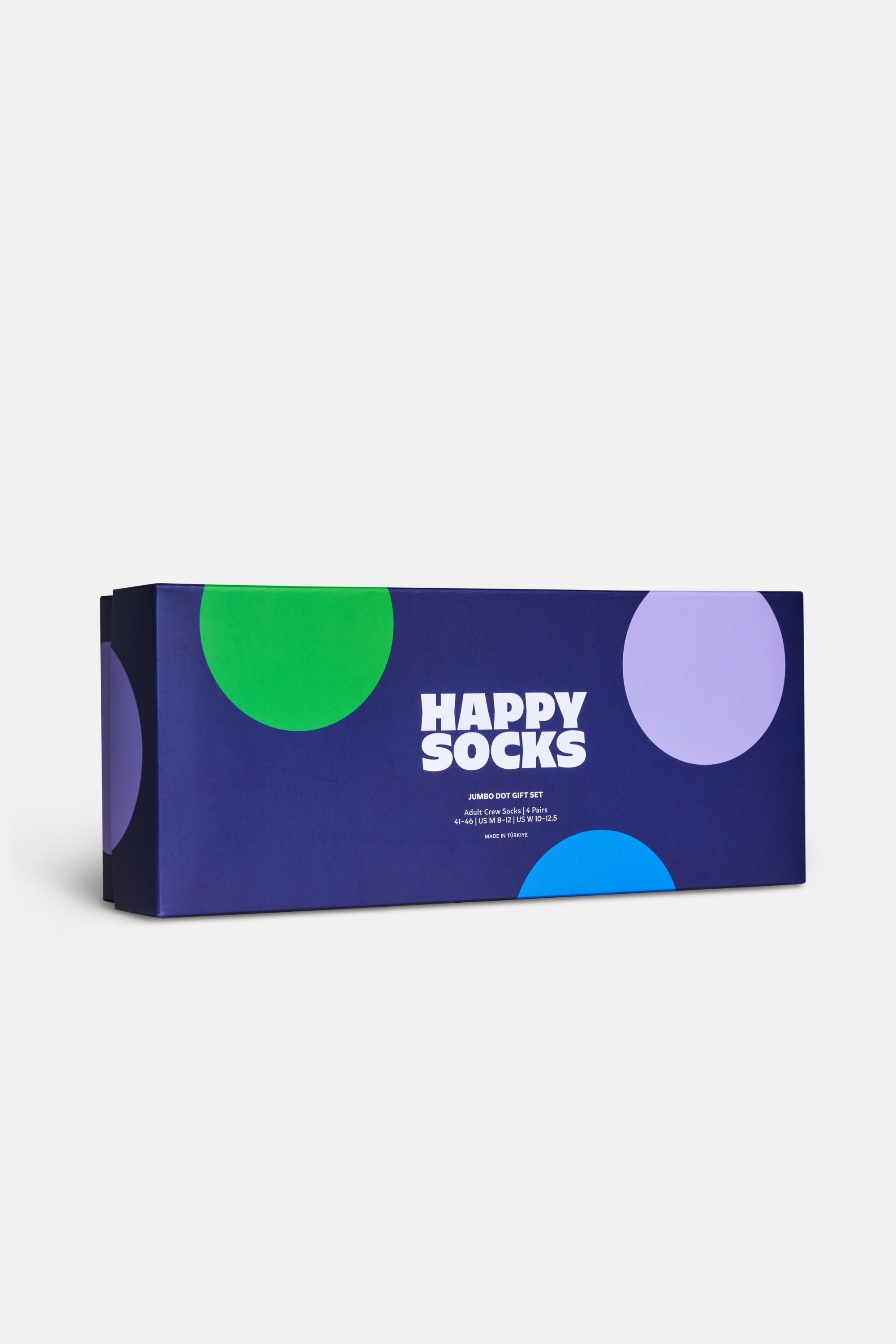 Happy Socks - Çok Renkli Geometrik Desenli 4Lü Pamuklu Çorap Seti