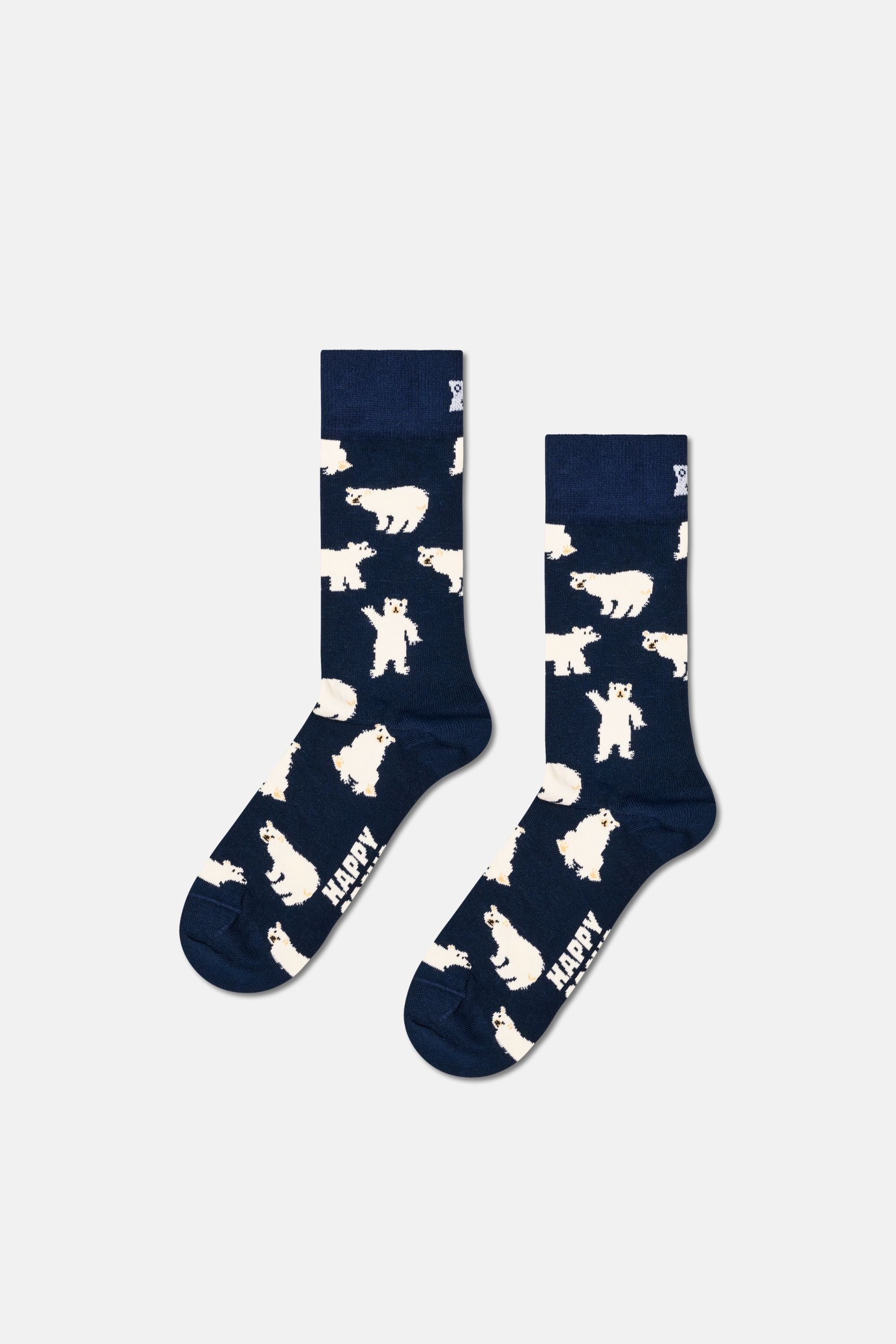 Happy Socks - Çok Renkli Karışık Kış Desenli 7Li Pamuklu Çorap Seti