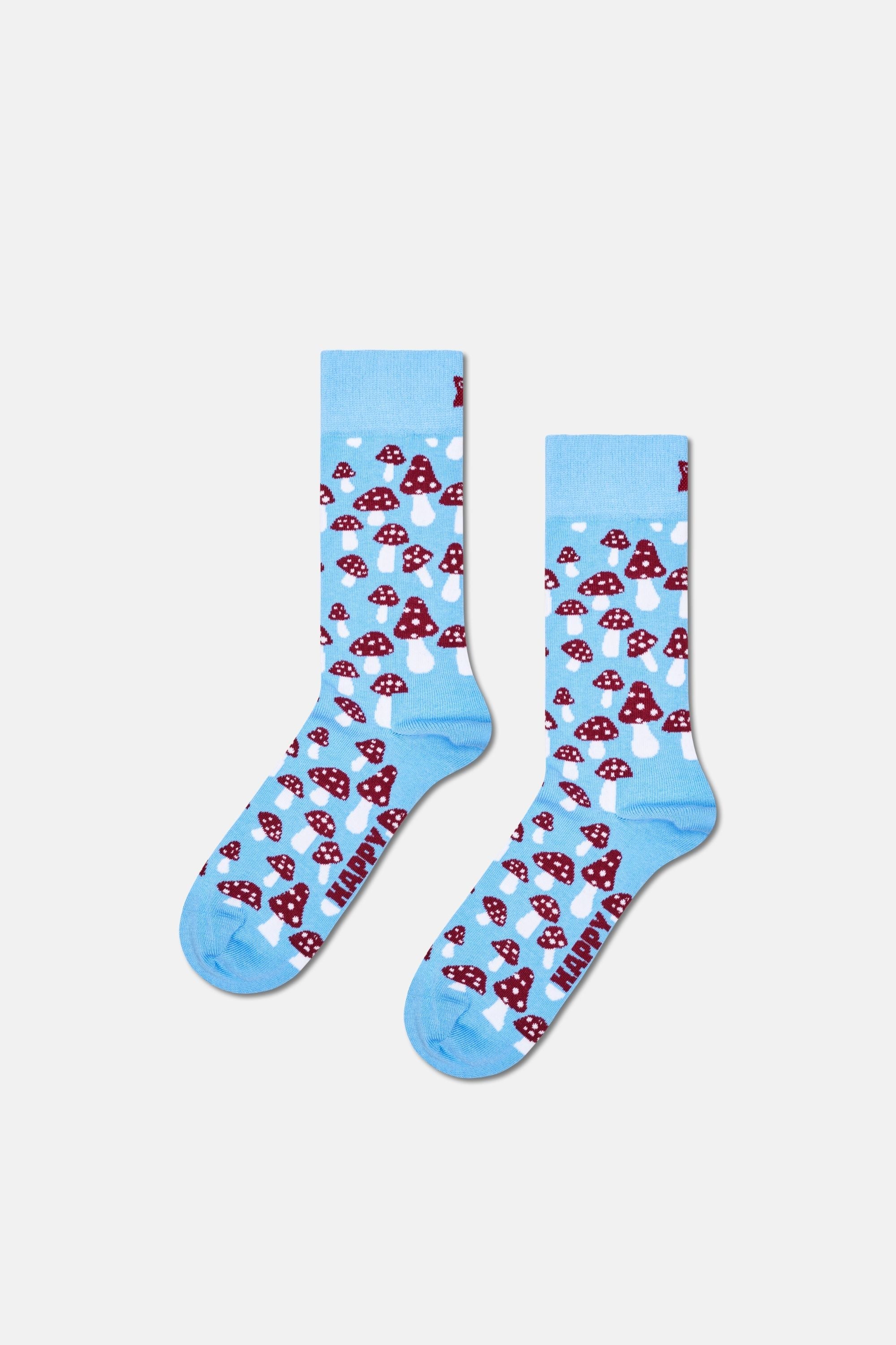 Happy Socks - Çok Renkli Karışık Kış Desenli 7Li Pamuklu Çorap Seti