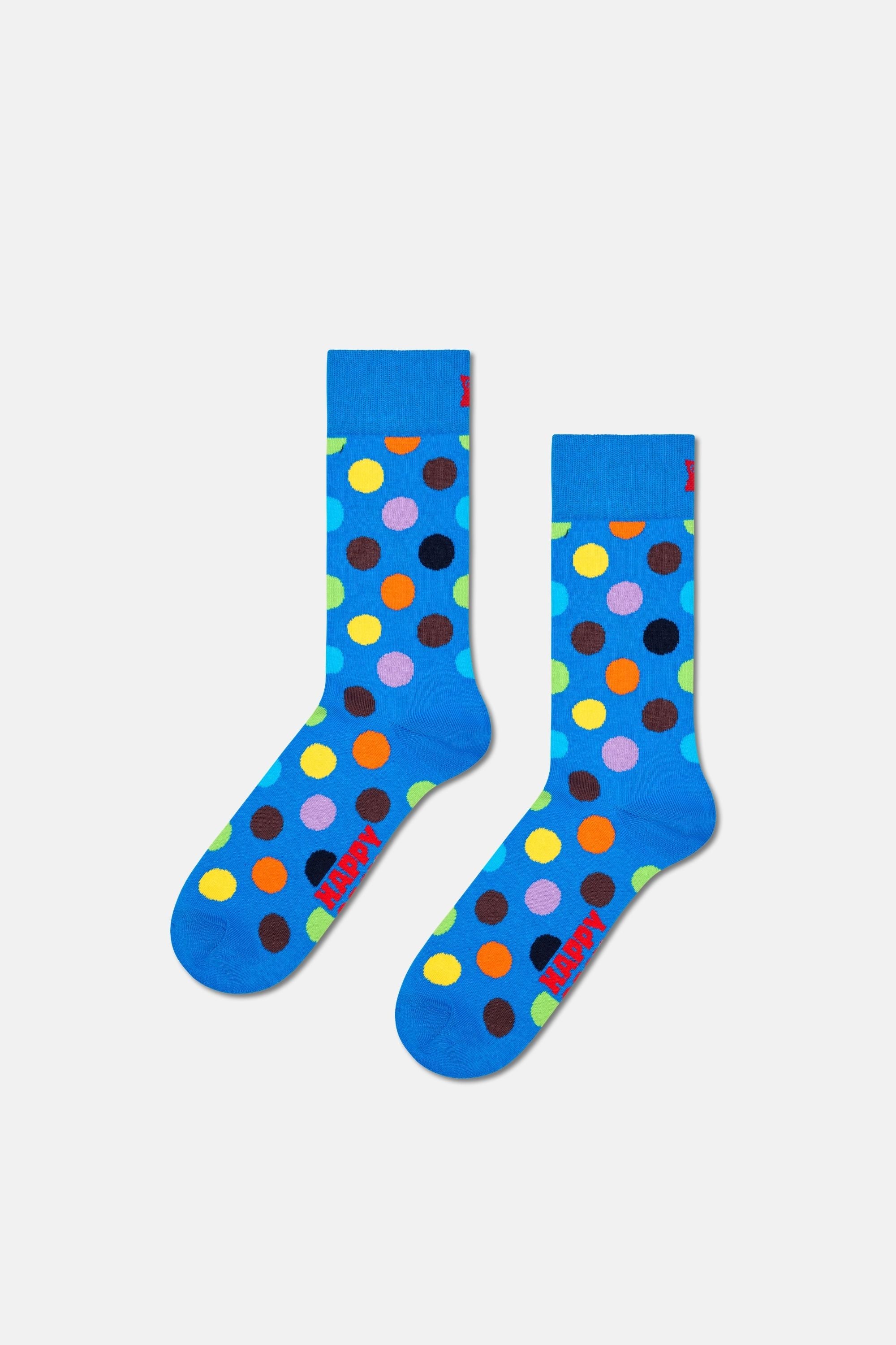 Happy Socks - Çok Renkli Karışık Desenli 7Li Pamuklu Çorap Seti