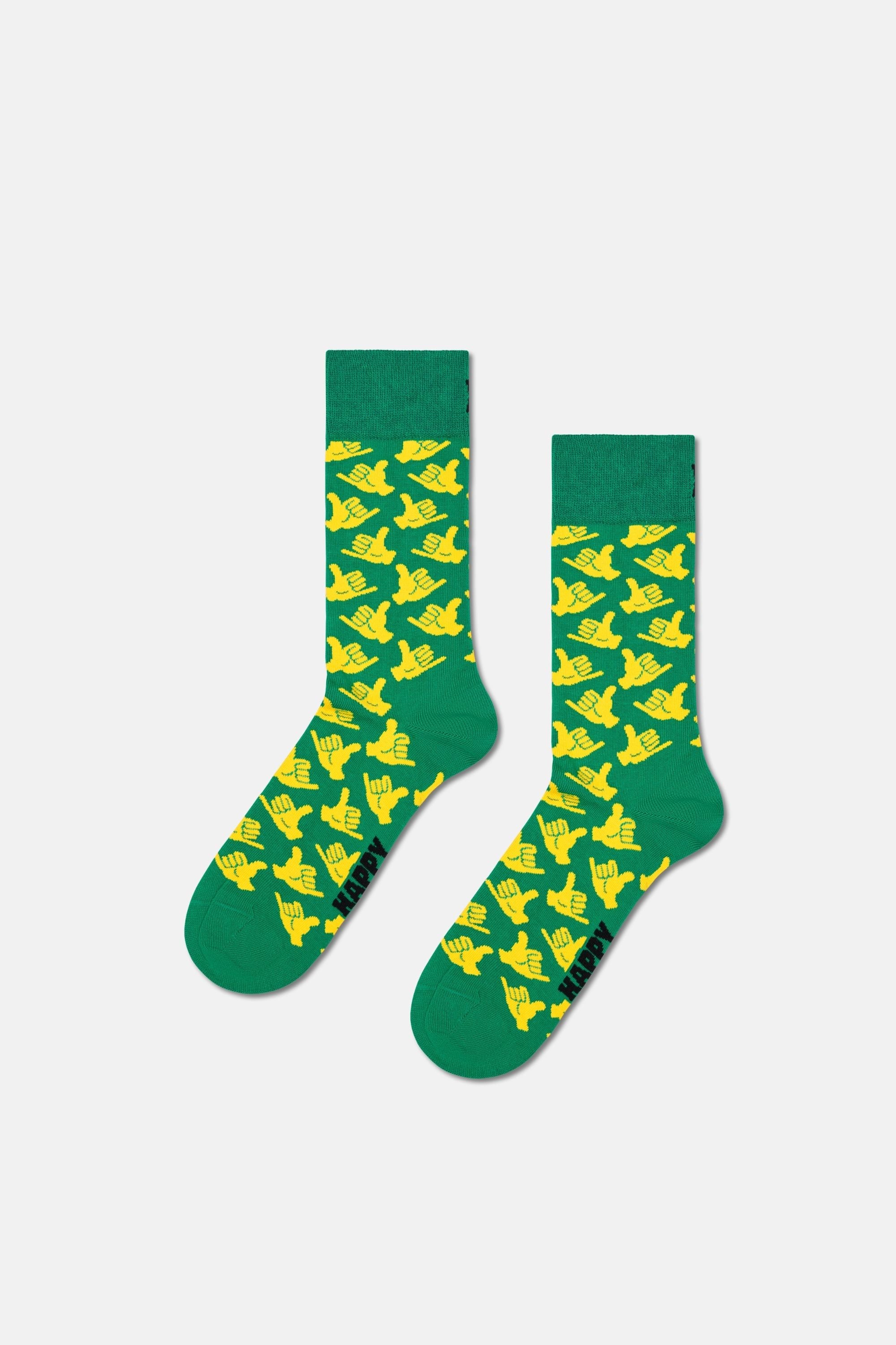 Happy Socks - Çok Renkli Karışık Desenli 7Li Pamuklu Çorap Seti