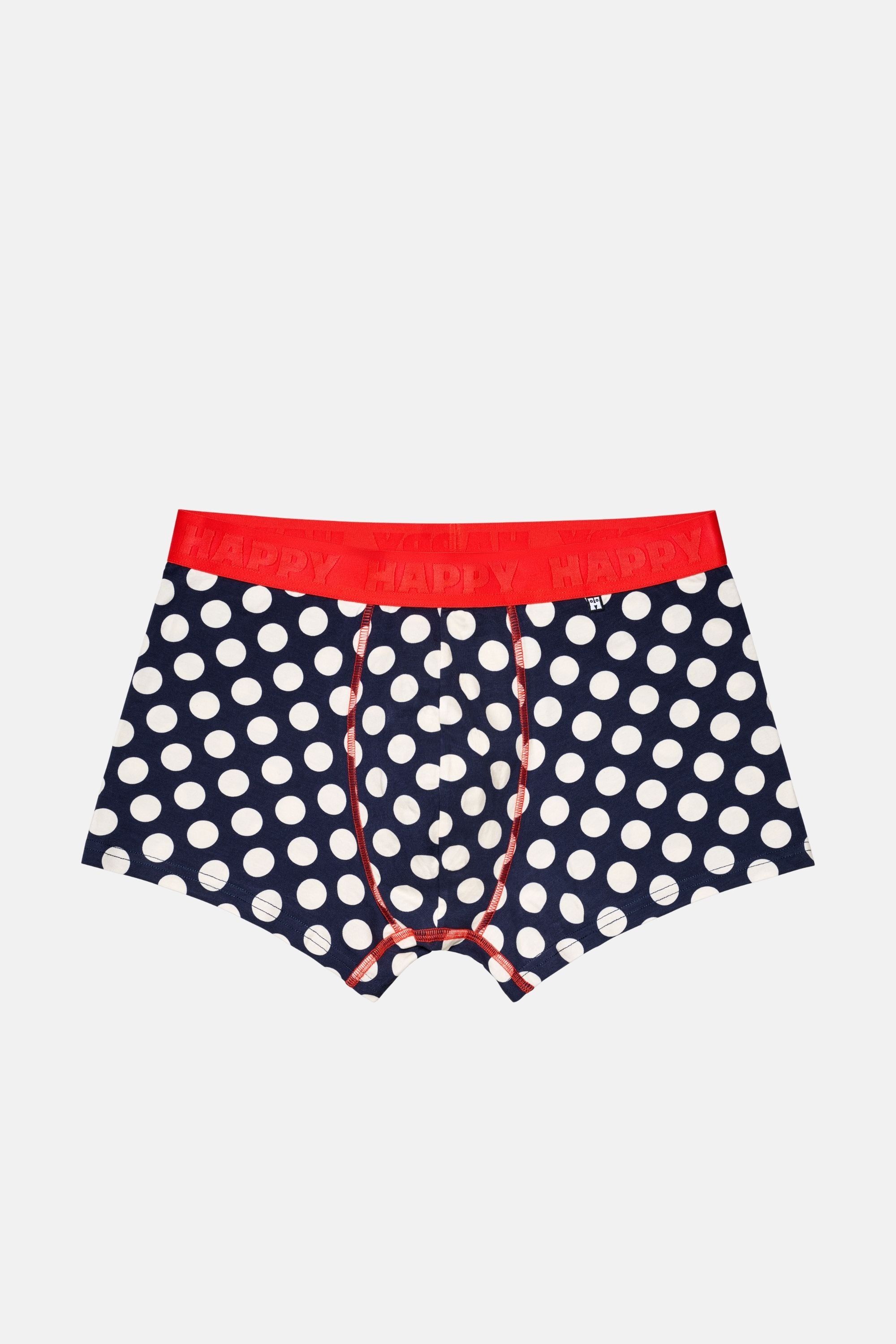 Happy Socks - Lacivert Büyük Puantiye Desenli Boxer