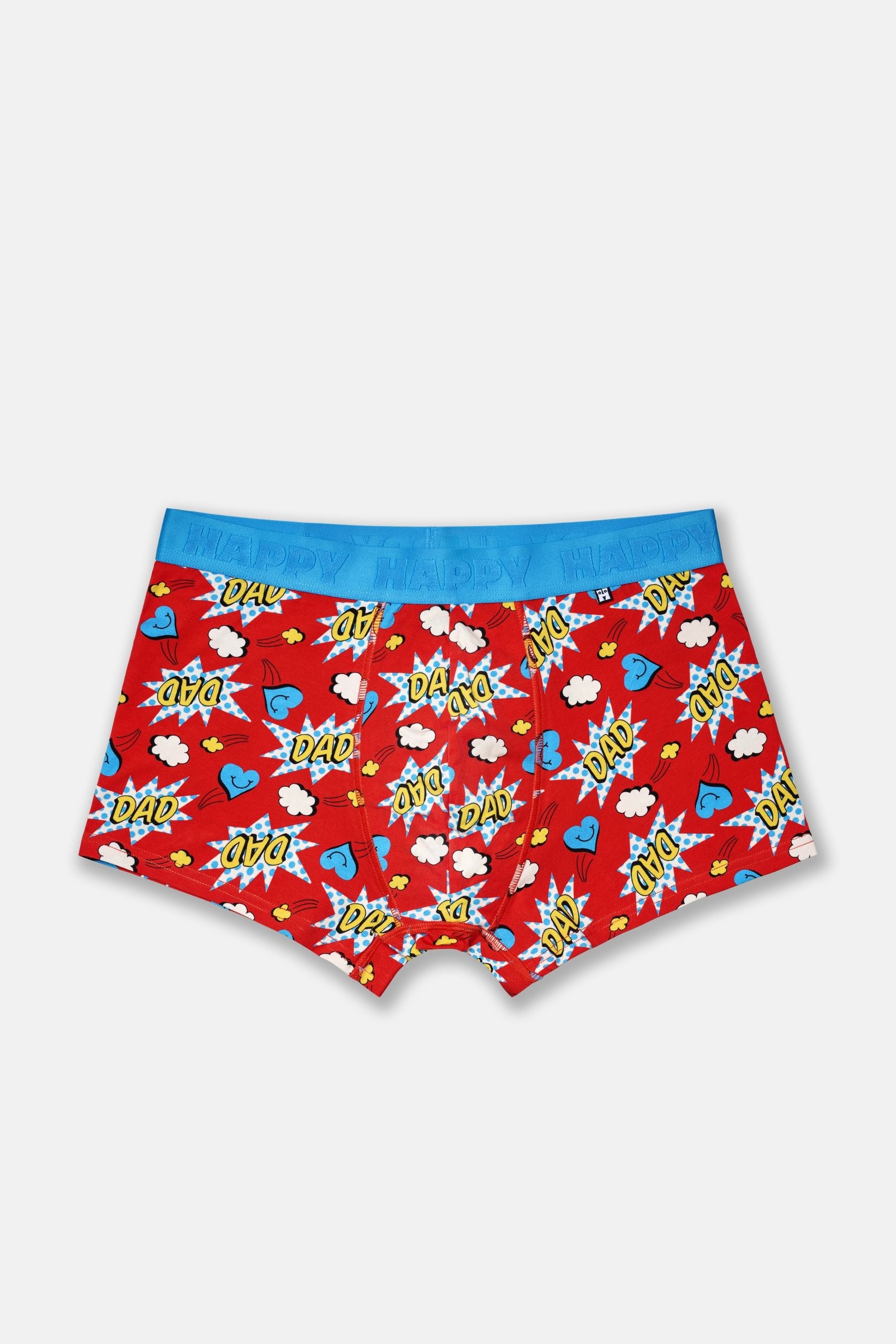 Happy Socks - Çok Renkli Süper Baba Temalı 2Li Boxer Seti