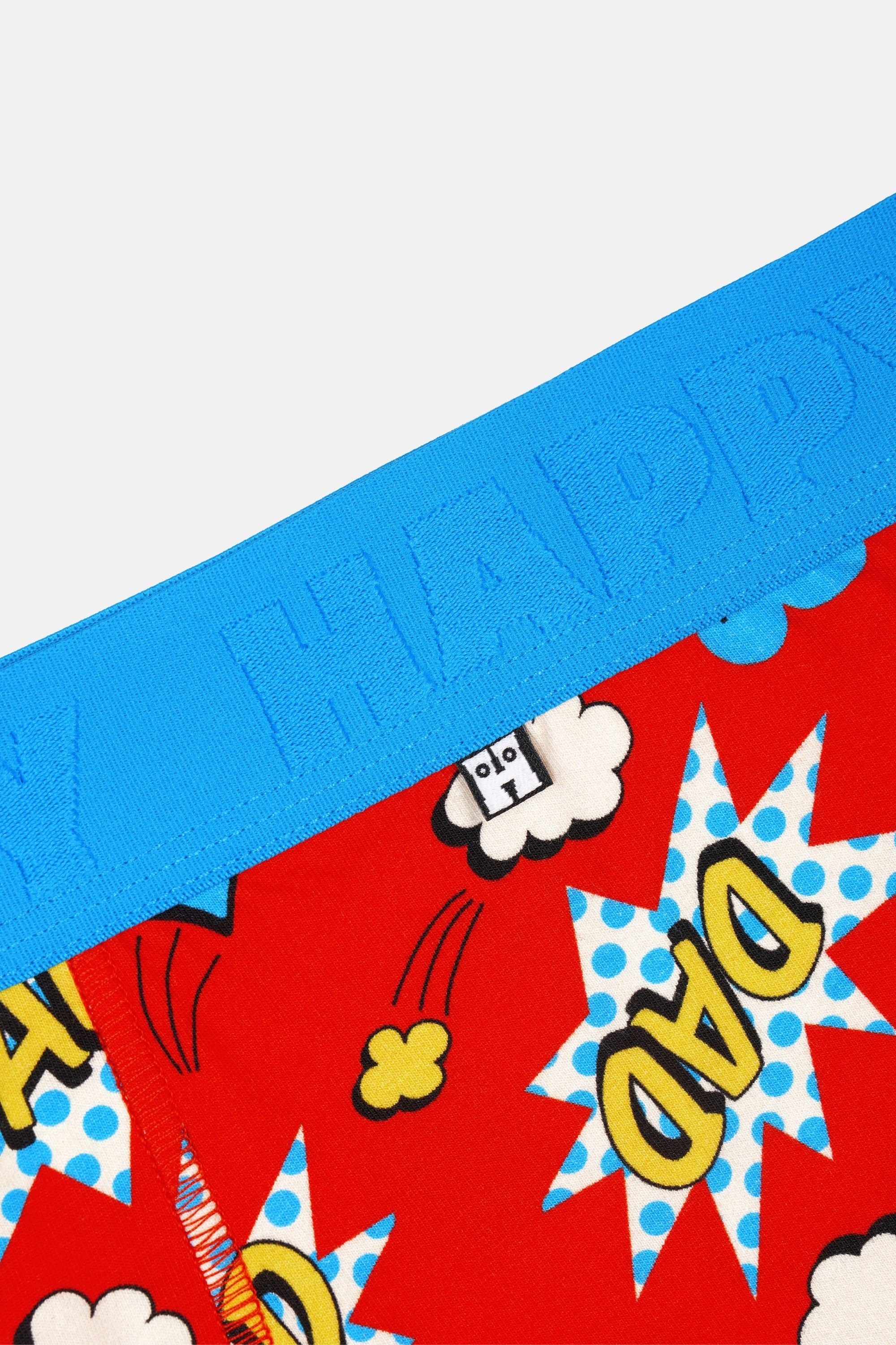 Happy Socks - Çok Renkli Süper Baba Temalı 2Li Boxer Seti