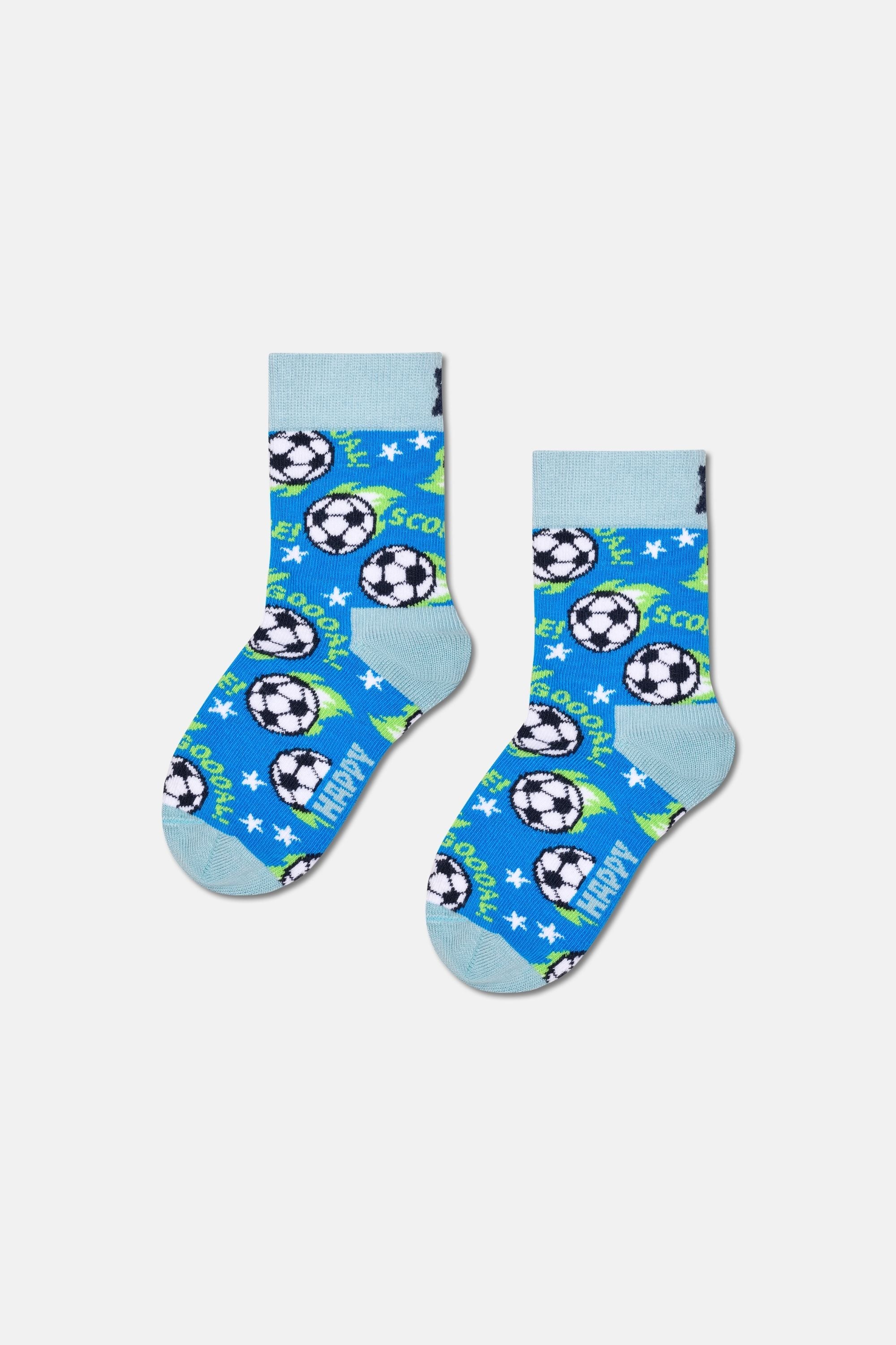 Happy Socks - Çocuk Futbol Temalı Çorap