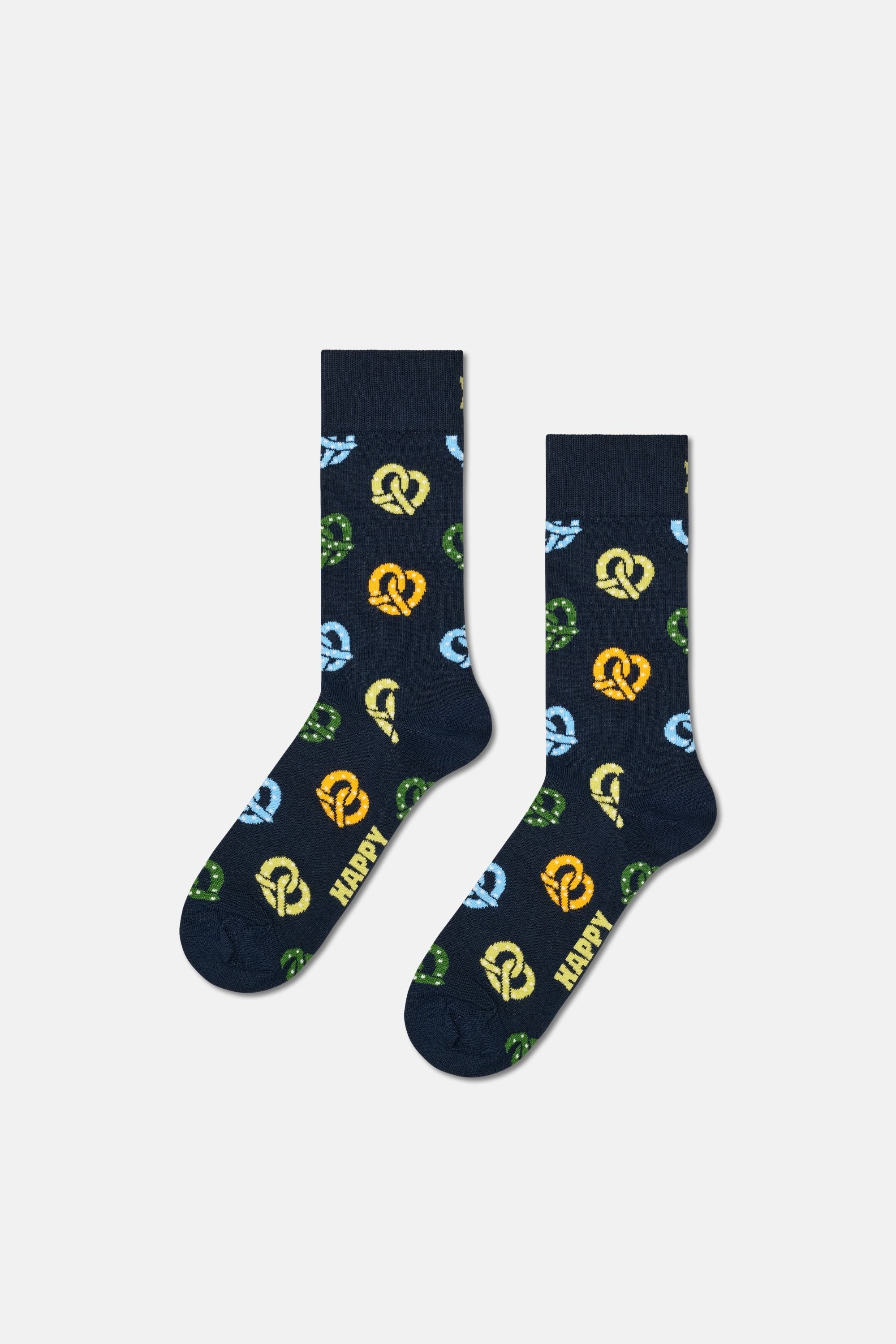 Happy Socks - Çok Renkli Bagel Desenli 4Lü Pamuklu Çorap Seti