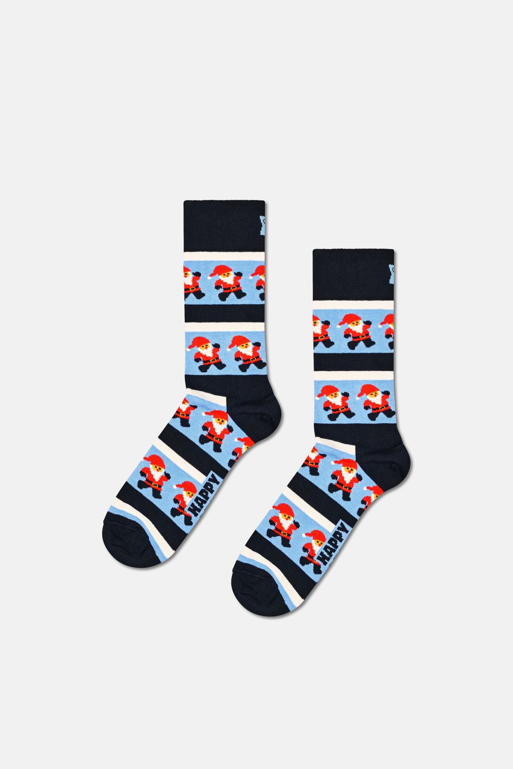 Happy Socks - Çok Renkli Kutlama Desenli 3Lü Pamuklu Çorap Seti