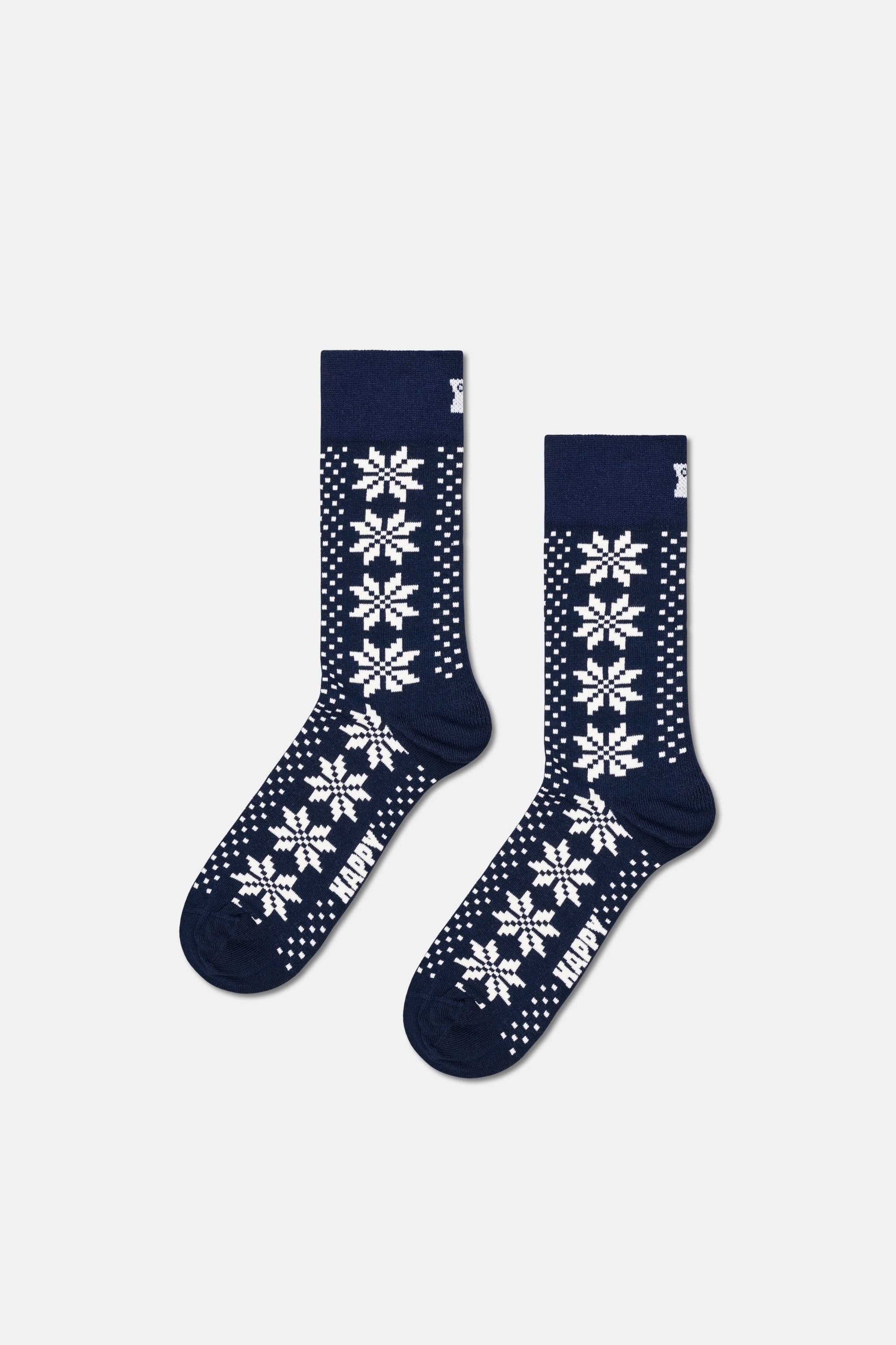 Happy Socks - Çok Renkli Kutlama Desenli 4Lü Pamuklu Çorap Seti