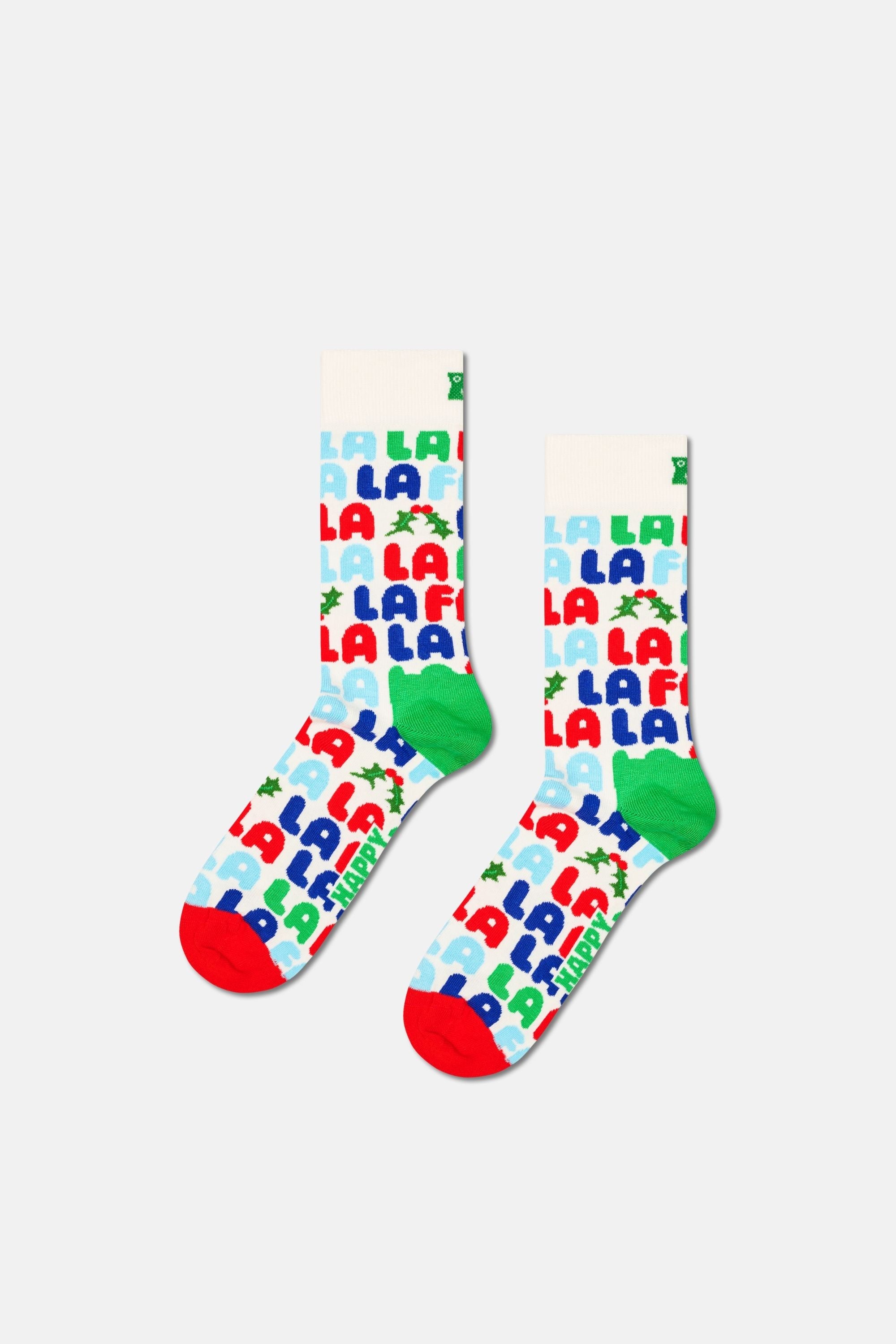 Happy Socks - Çok Renkli Kutlama Desenli 2Li Pamuklu Çorap Seti