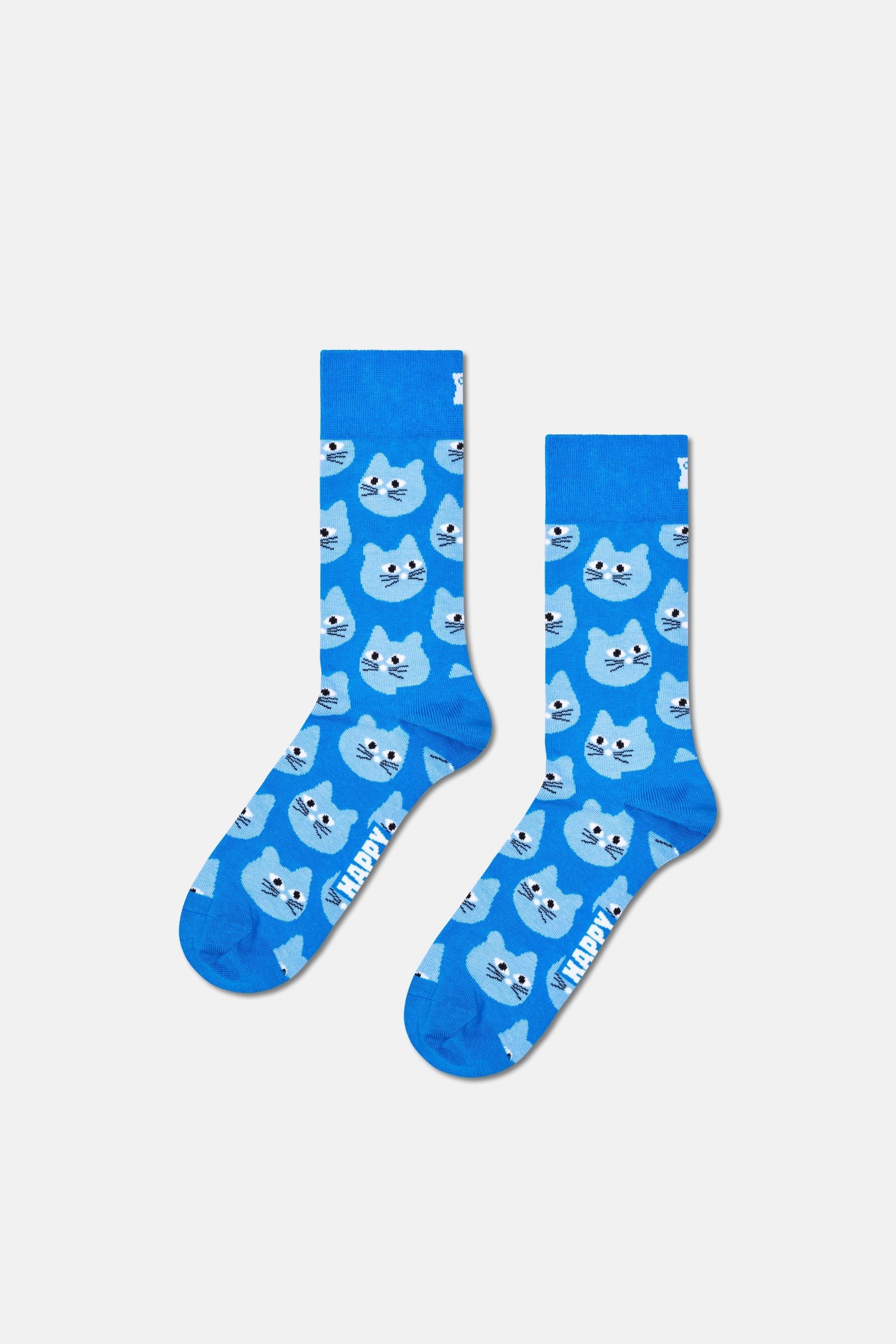 Happy Socks - Çok Renkli Hayvan Desenli 3Lü Pamuklu Çorap Seti