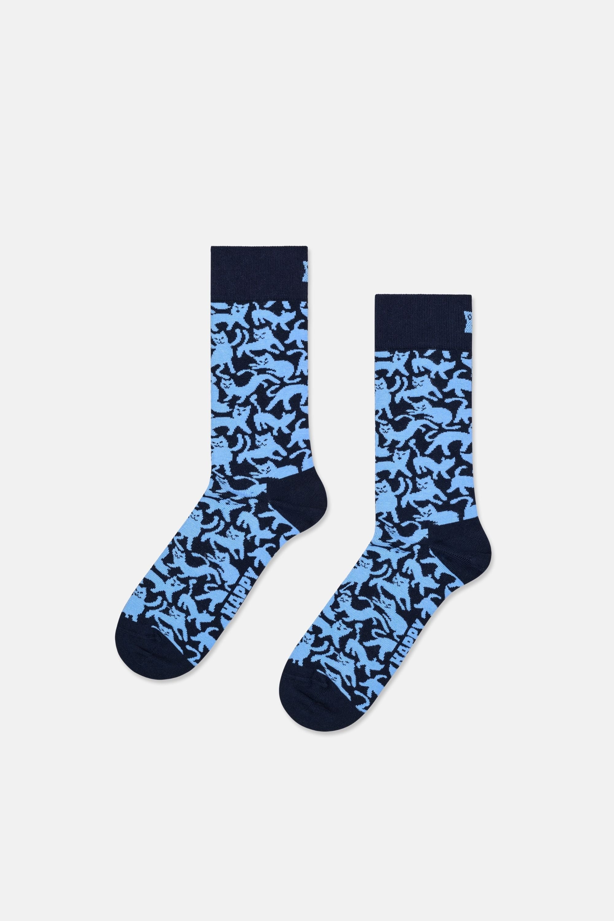 Happy Socks - Çok Renkli Hayvan Desenli 3Lü Pamuklu Çorap Seti