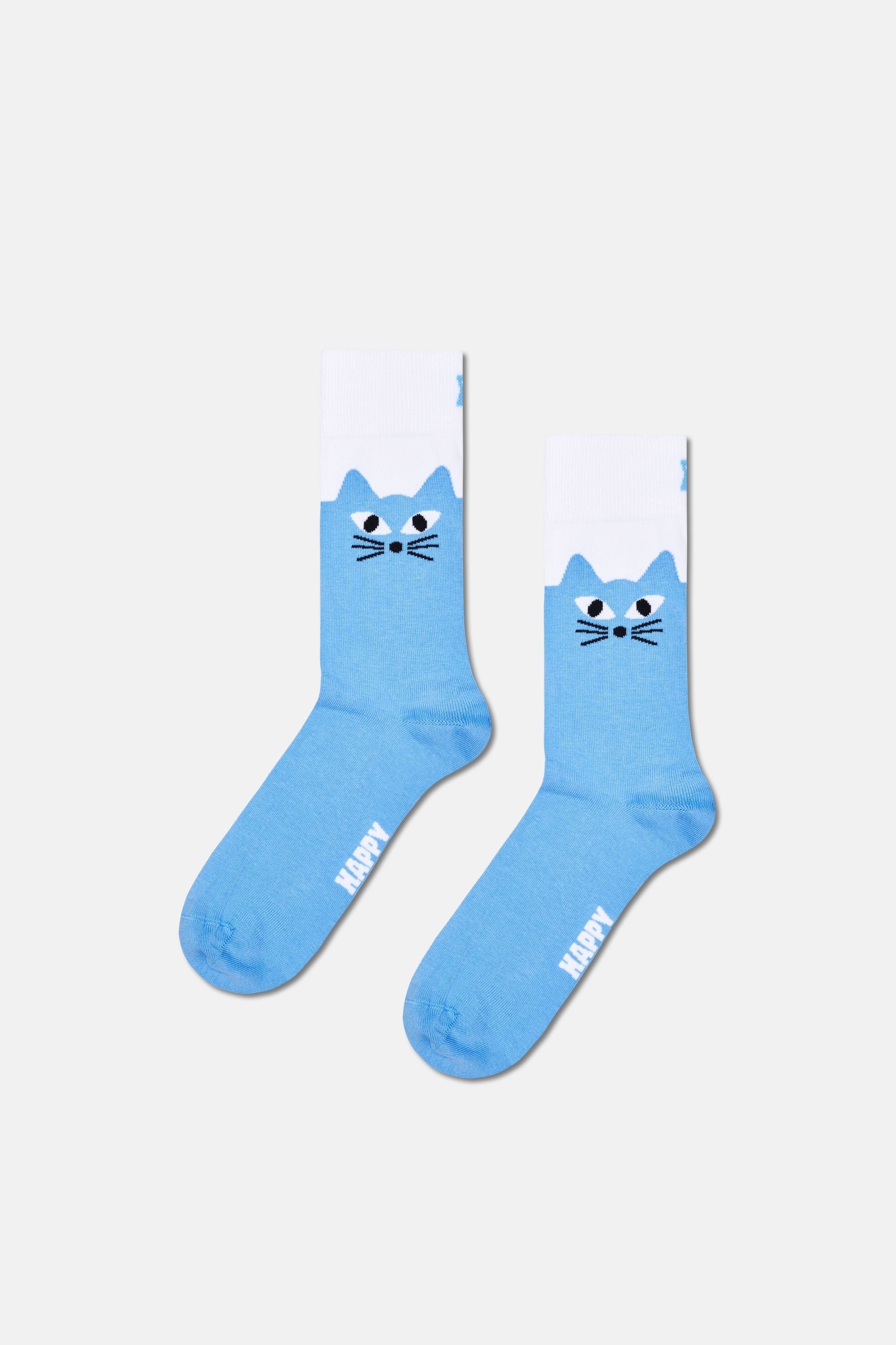 Happy Socks - Çok Renkli Hayvan Desenli 3Lü Pamuklu Çorap Seti