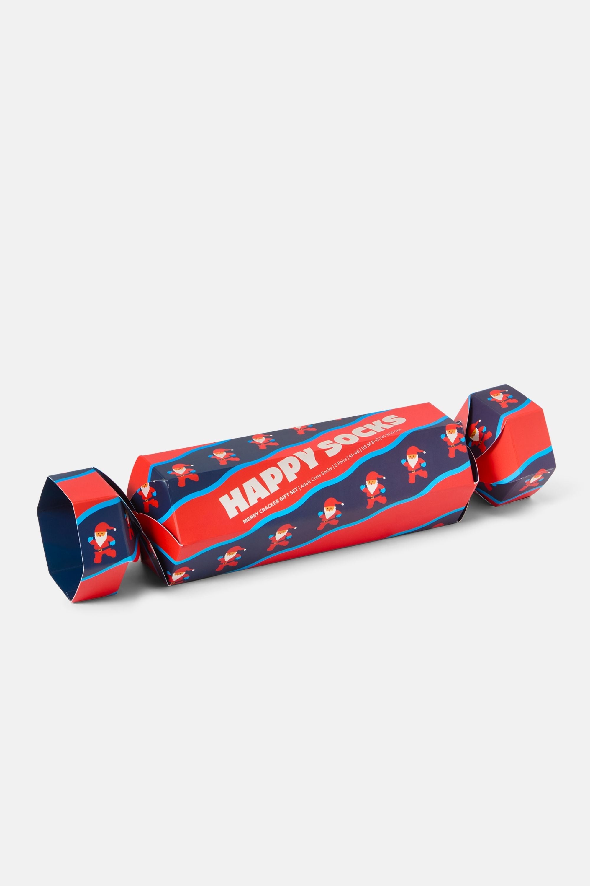 Happy Socks - Kırmızı Kutlama Desenli 2Li Pamuklu Çorap Seti