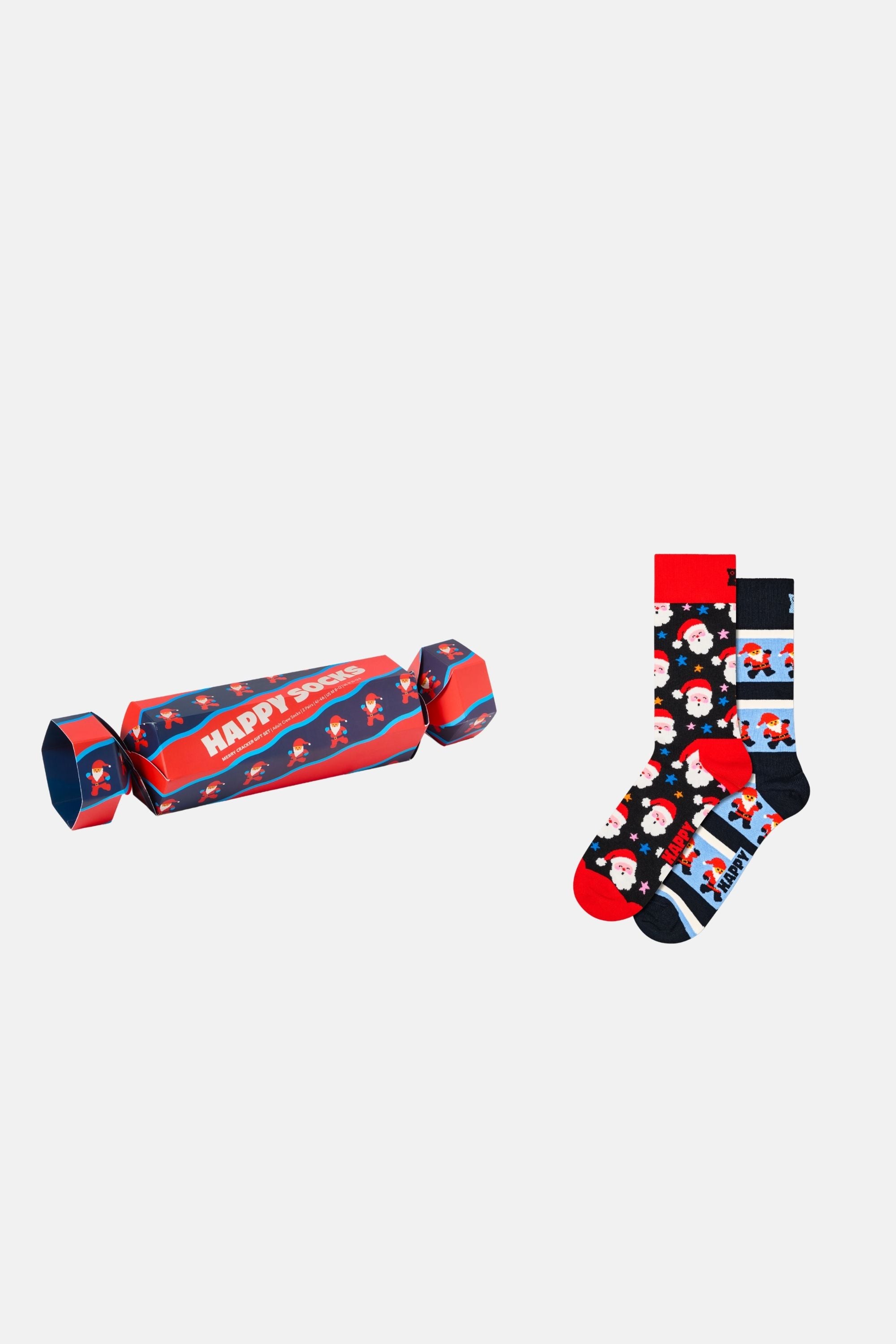 Happy Socks - Kırmızı Kutlama Desenli 2Li Pamuklu Çorap Seti