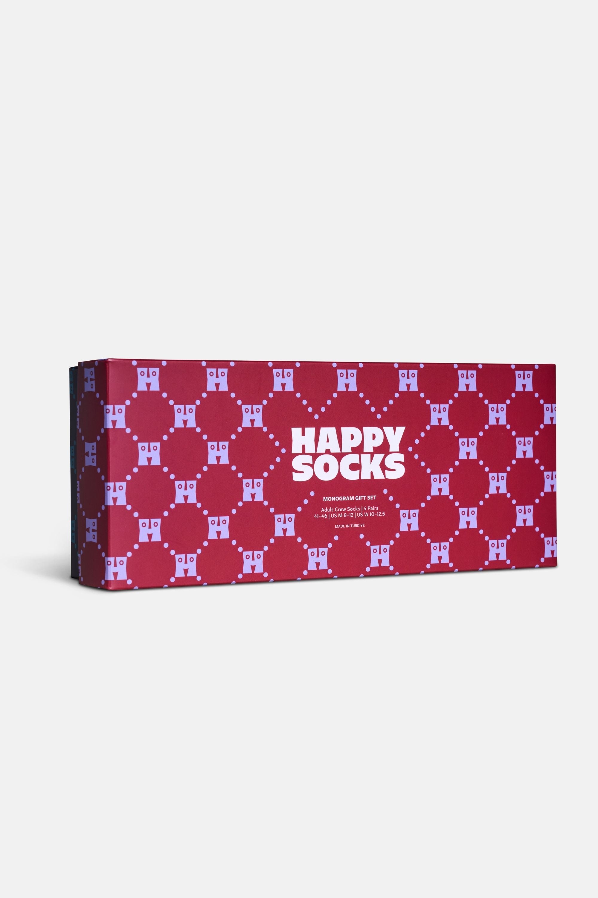 Happy Socks - Çok Renkli Karışık Desenli 4Lü Pamuklu Çorap Seti