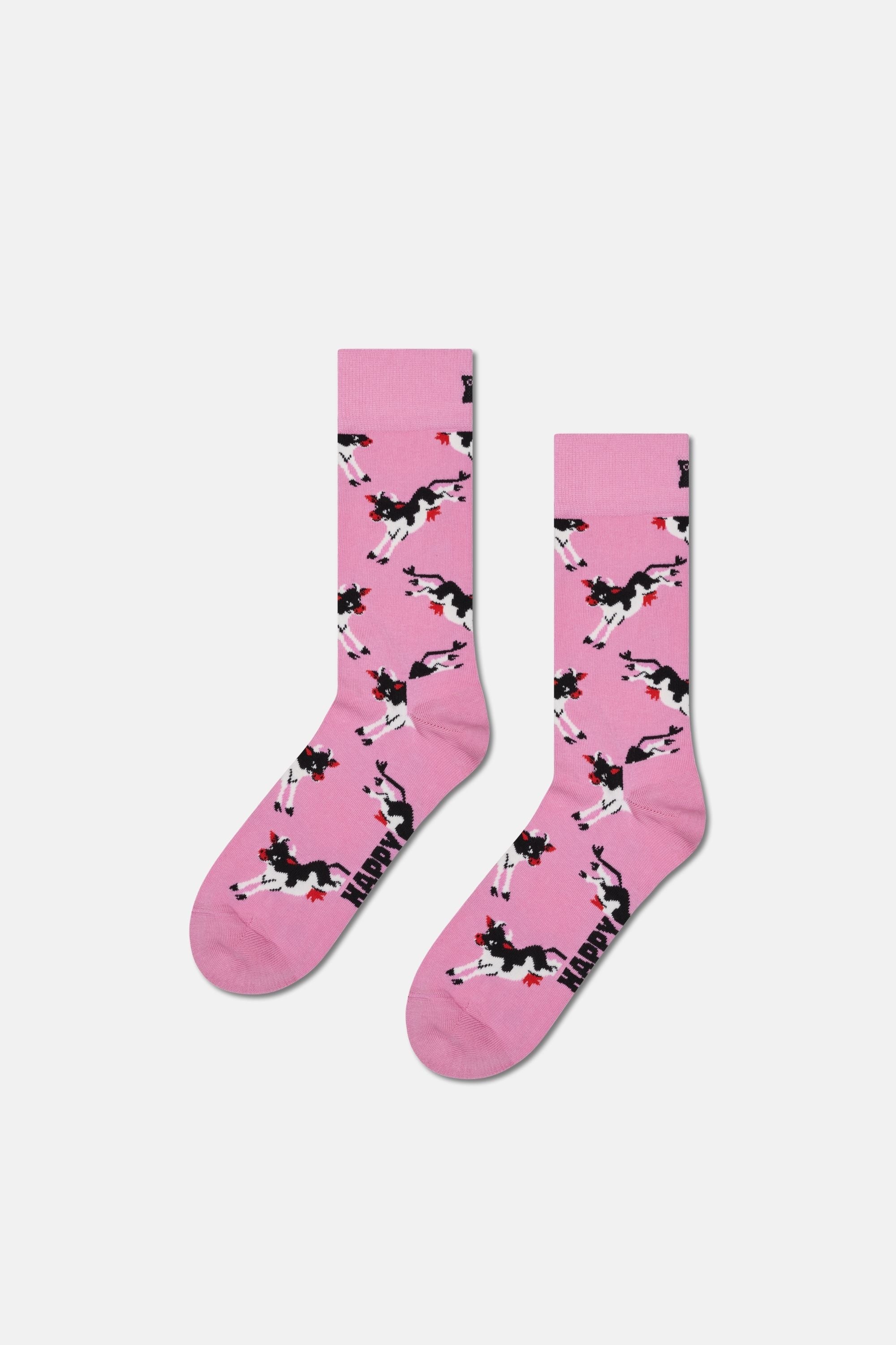 Happy Socks - Pembe 4Lü Desenli Pamuklu Çorap Seti