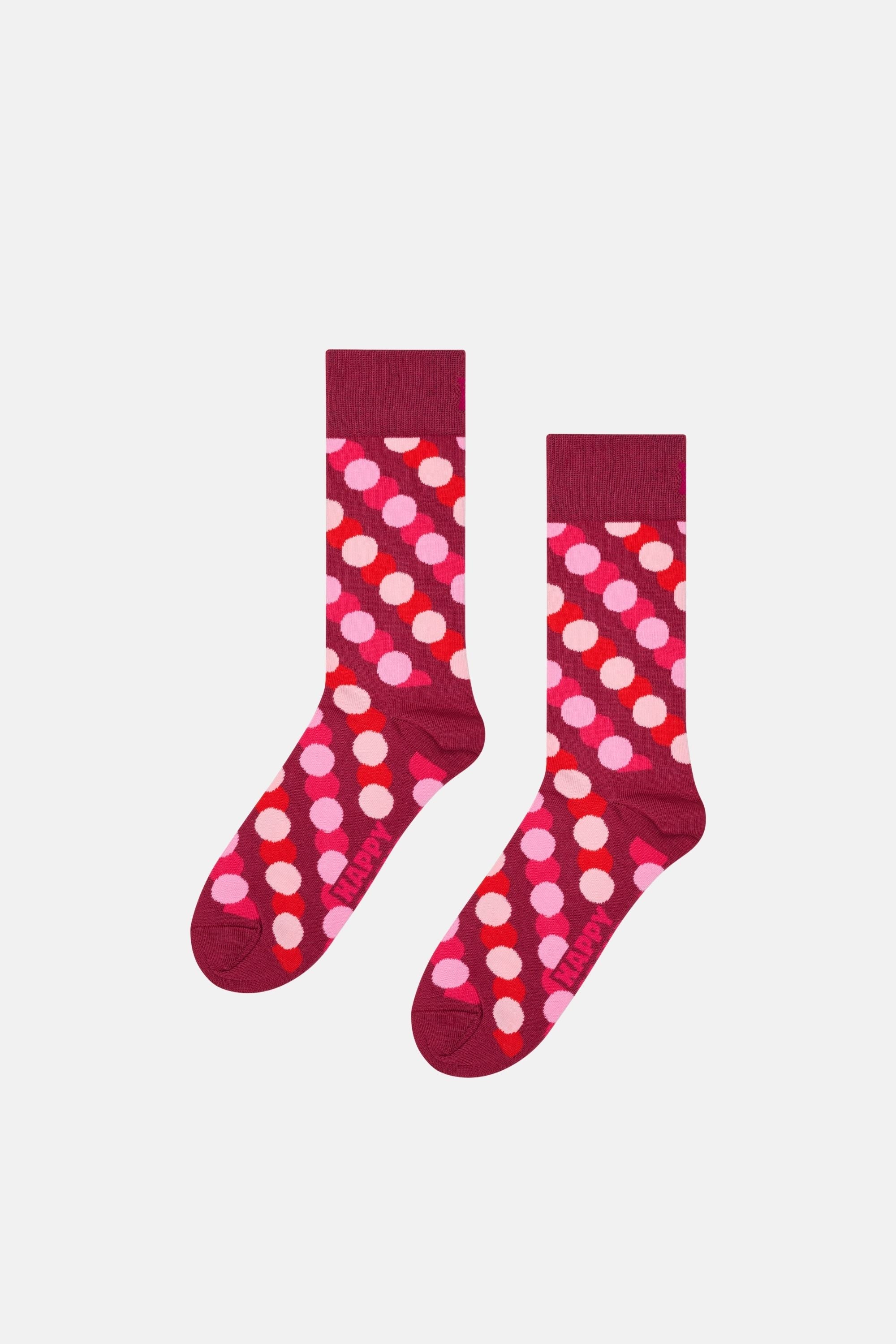 Happy Socks - Pembe 4Lü Desenli Pamuklu Çorap Seti