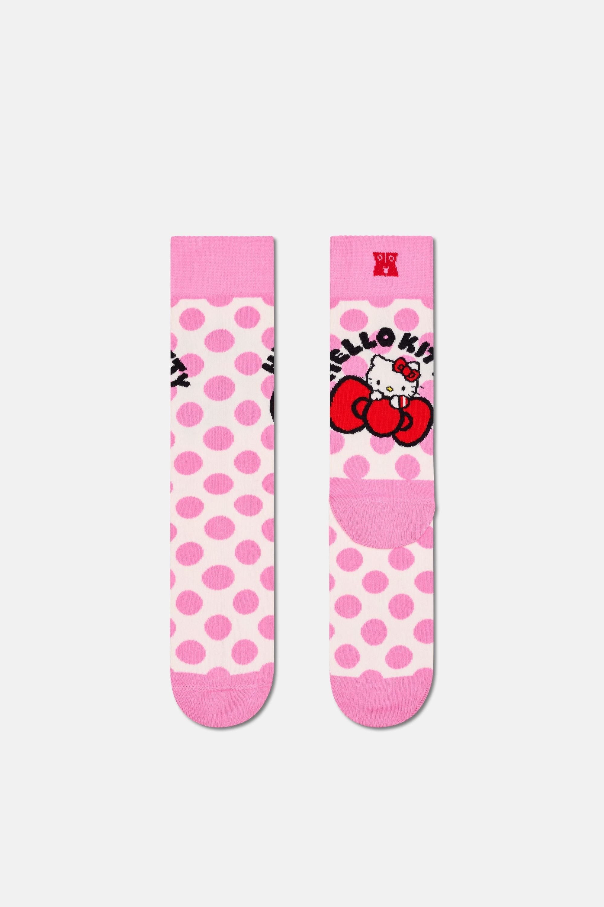 Happy Socks - Çok Renkli Hello Kıtty Temalı 6Lı Çorap Hediye Seti