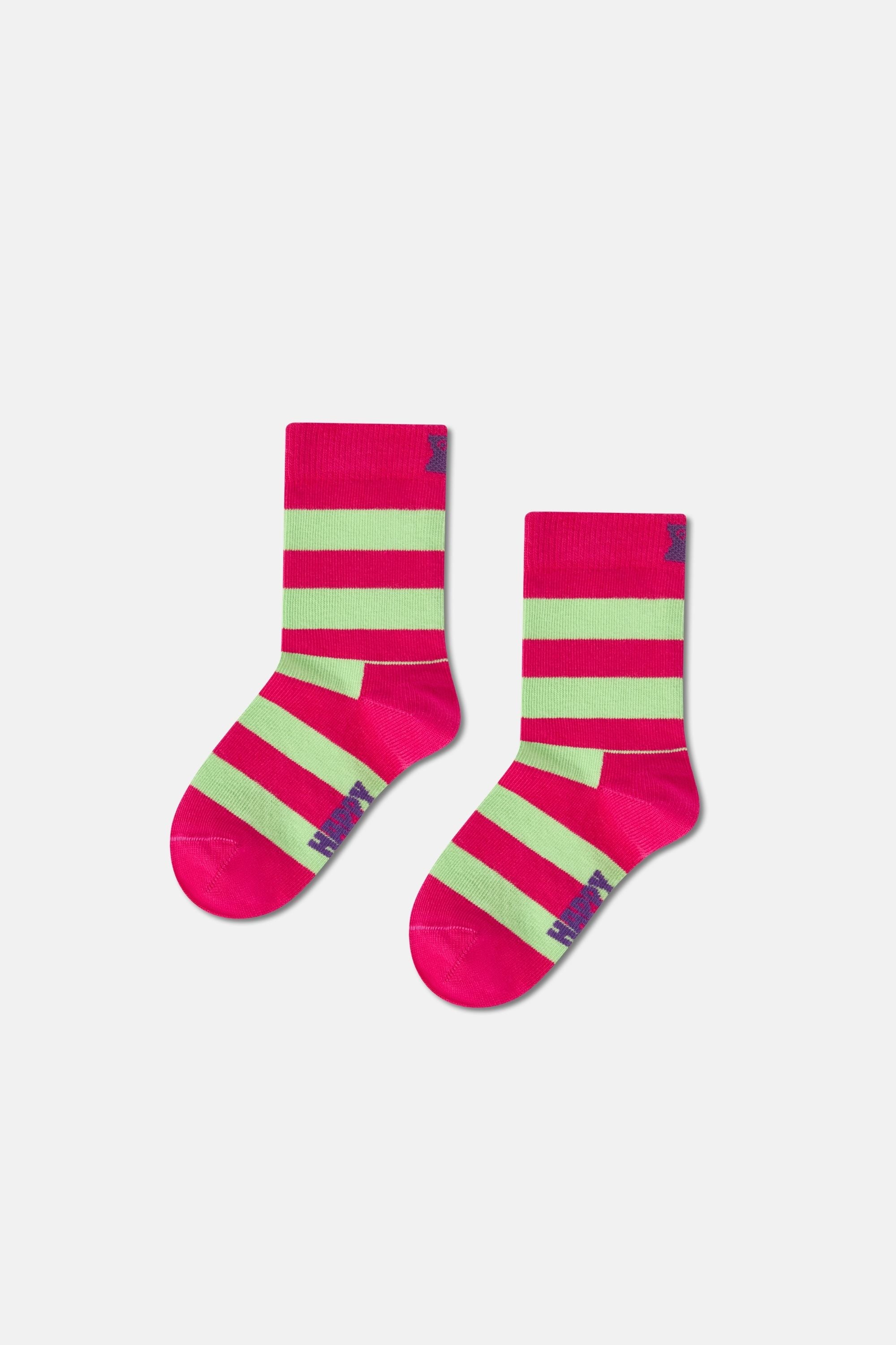 Happy Socks - Çok Renkli 4Lü Unicorn Desenli Çocuk Pamuklu Çorap Seti
