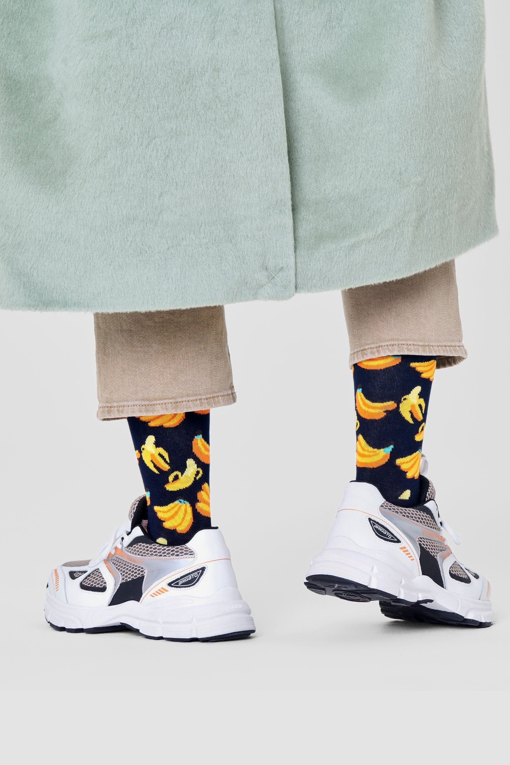 Happy Socks - Muz Desenli Pamuklu Çorap