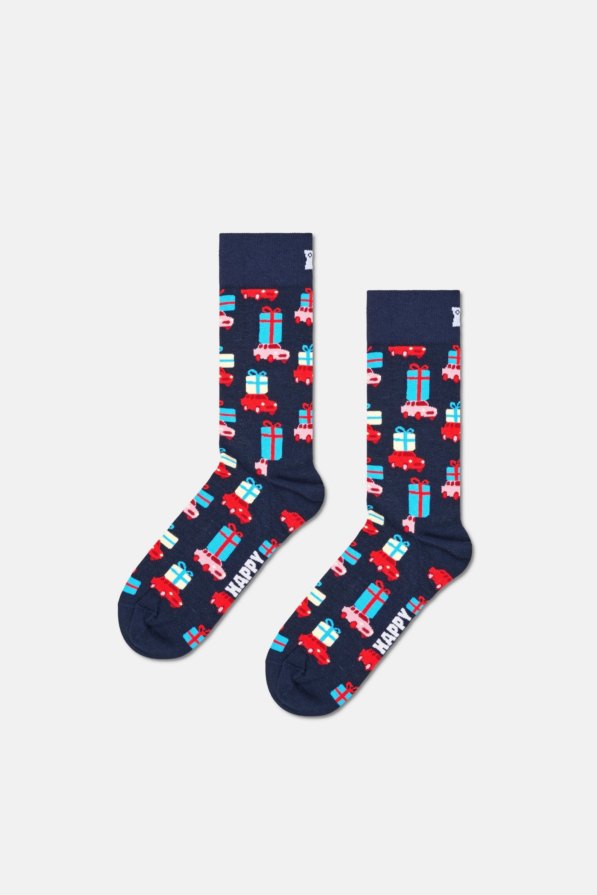 Happy Socks - Lacivert Kardan Adam Temalı Pamuklu 3Lü Çorap Seti