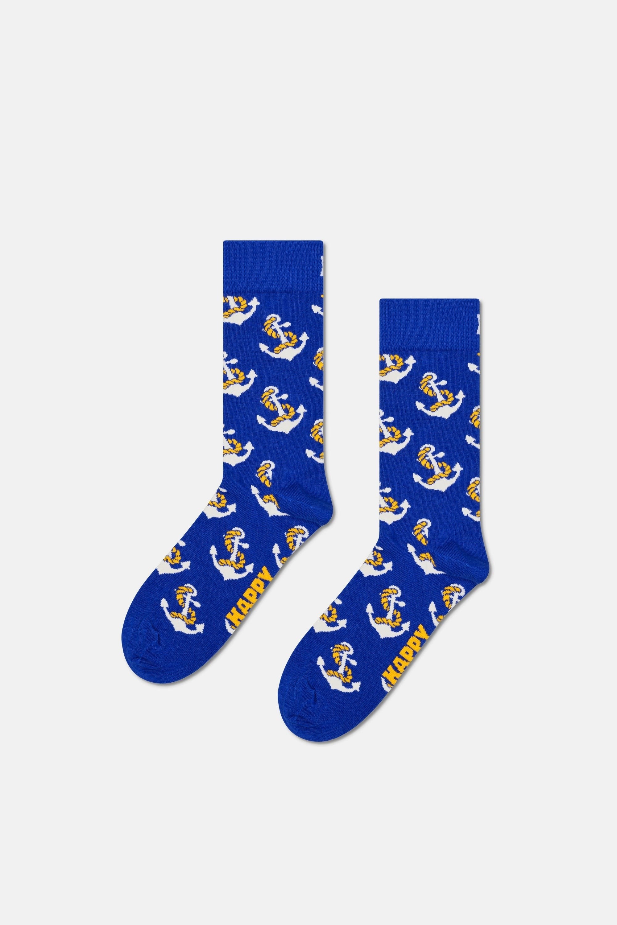 Happy Socks - Çok Renkli Sahil Temalı Pamuklu 3Lü Çorap Seti