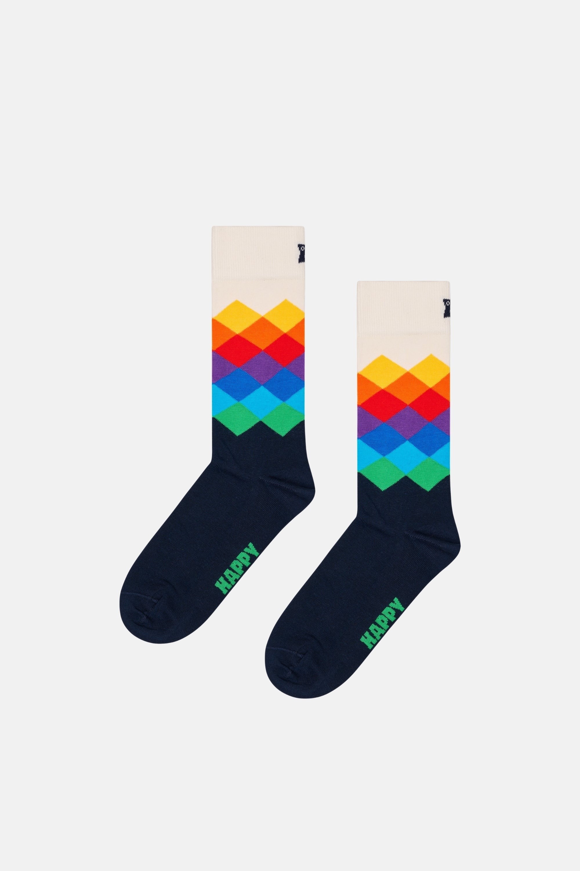 Happy Socks - Çok Renkli Karışık Desenli Pamuklu 4Lü Çorap Seti
